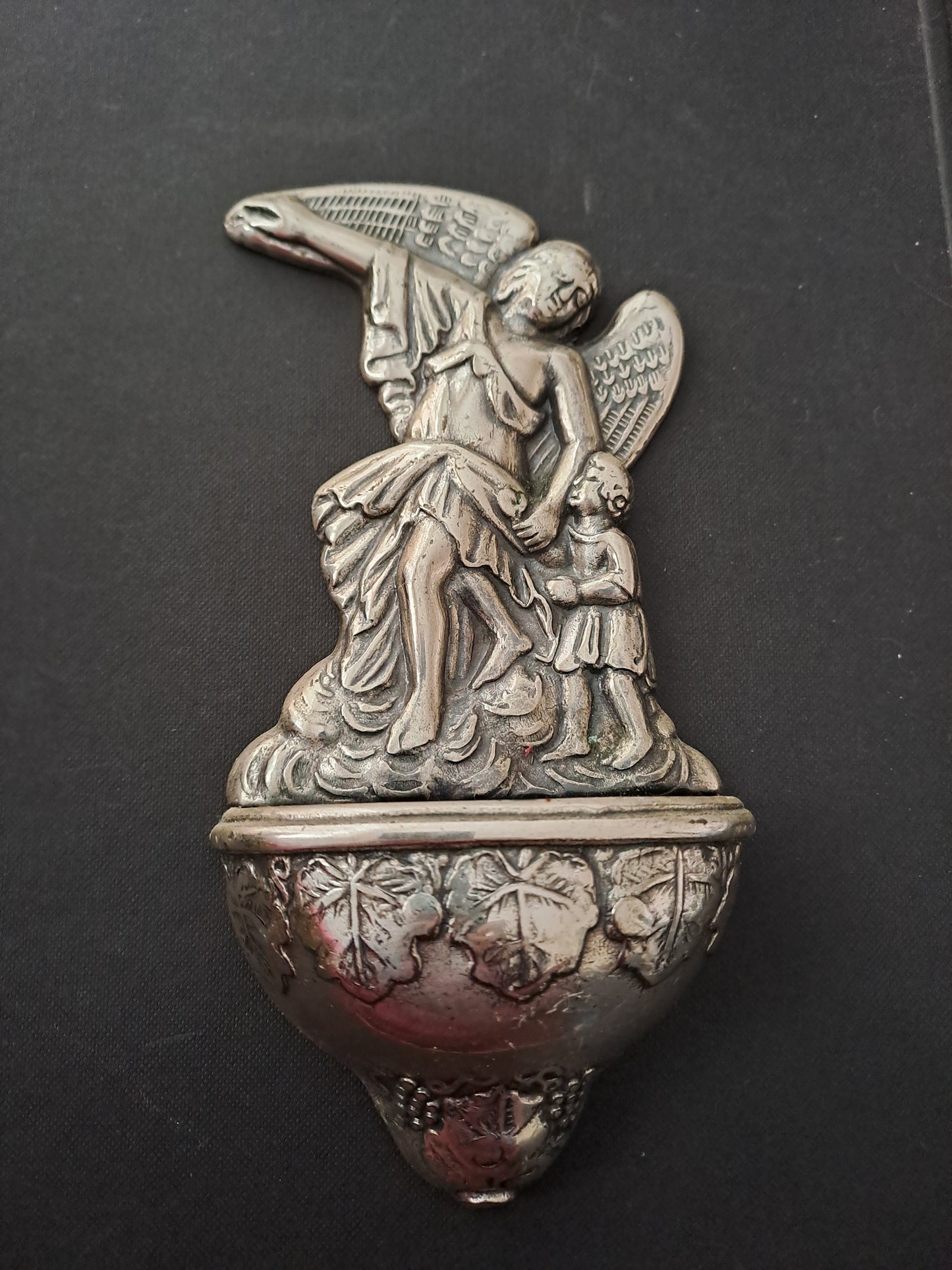 Benitier ange gardien Ancienne decoration vinatge catholique