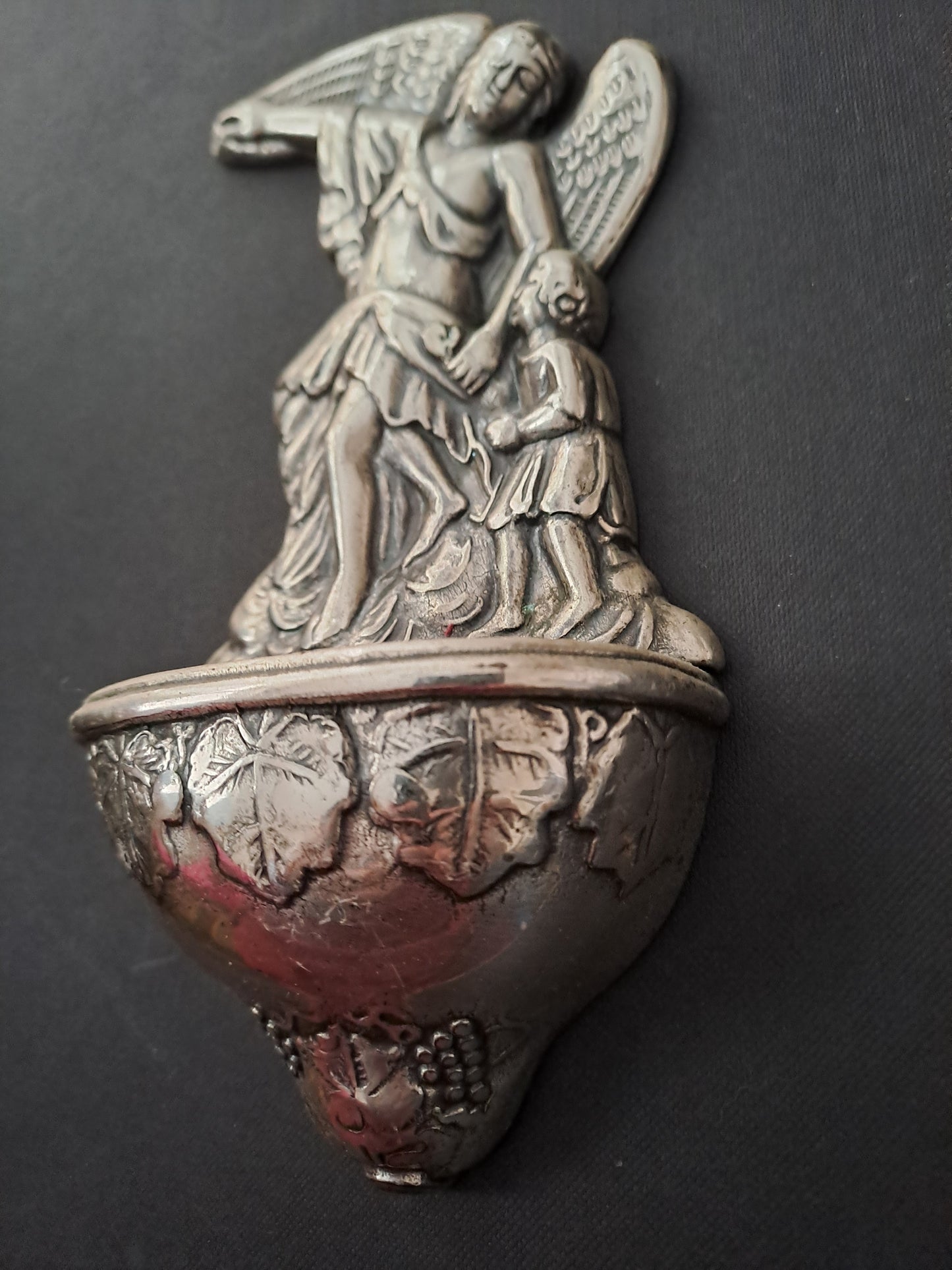 Benitier ange gardien Ancienne decoration vinatge catholique