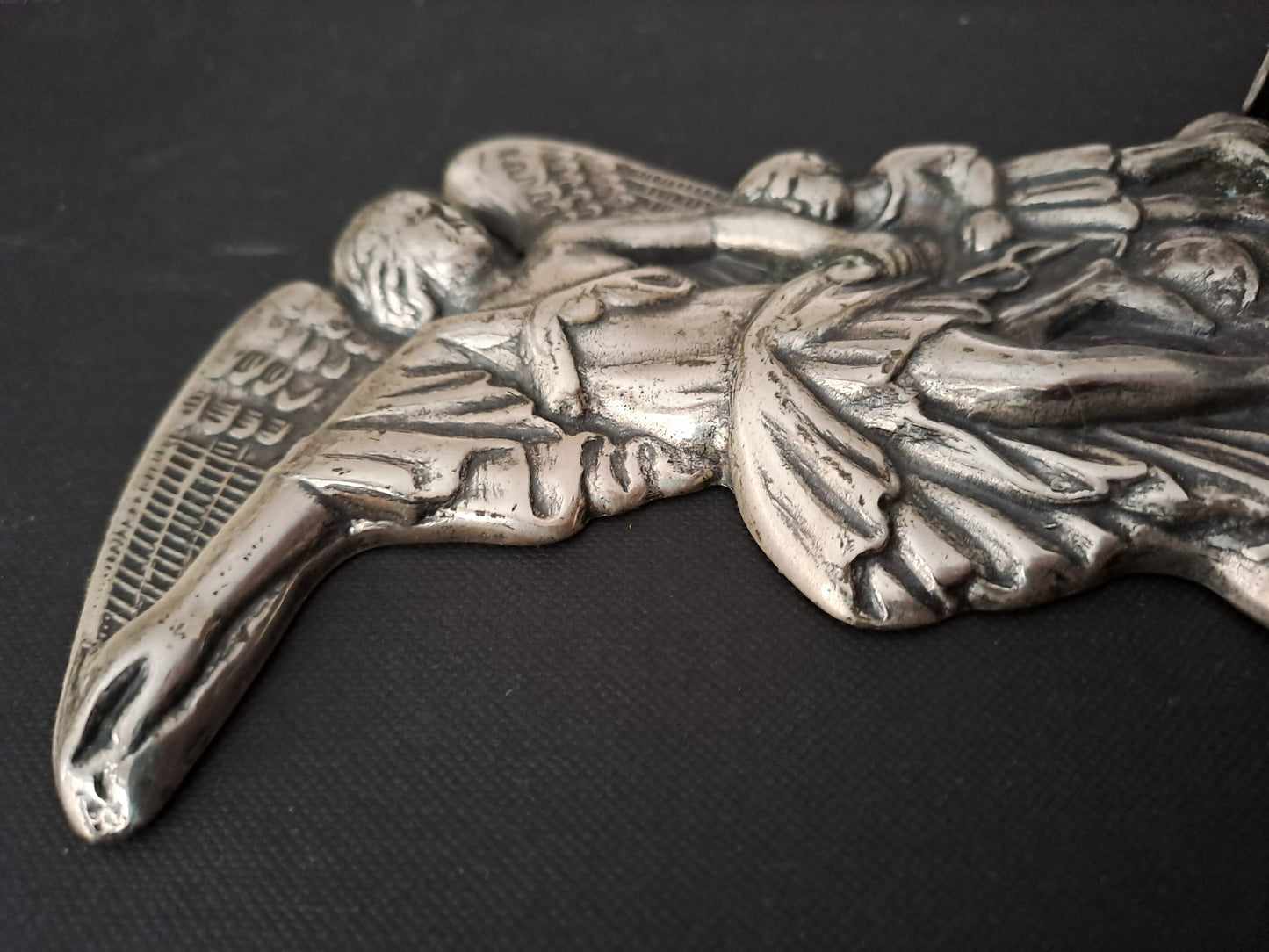 Benitier ange gardien Ancienne decoration vinatge catholique