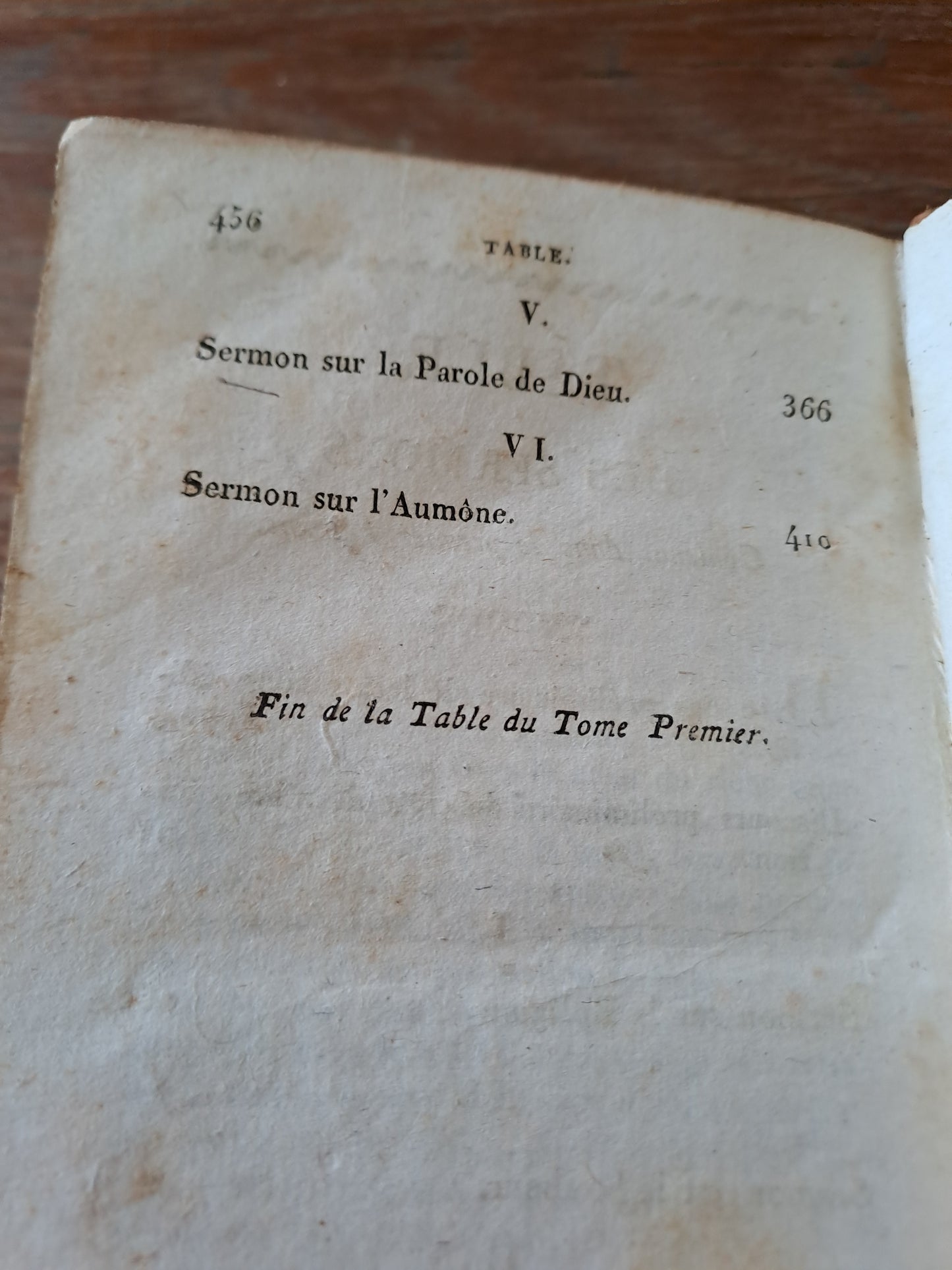 Sermons de l'abbé de Cambaceres, prédicateur du Roi. T1. 1823. Ancien livre vintage catholique.