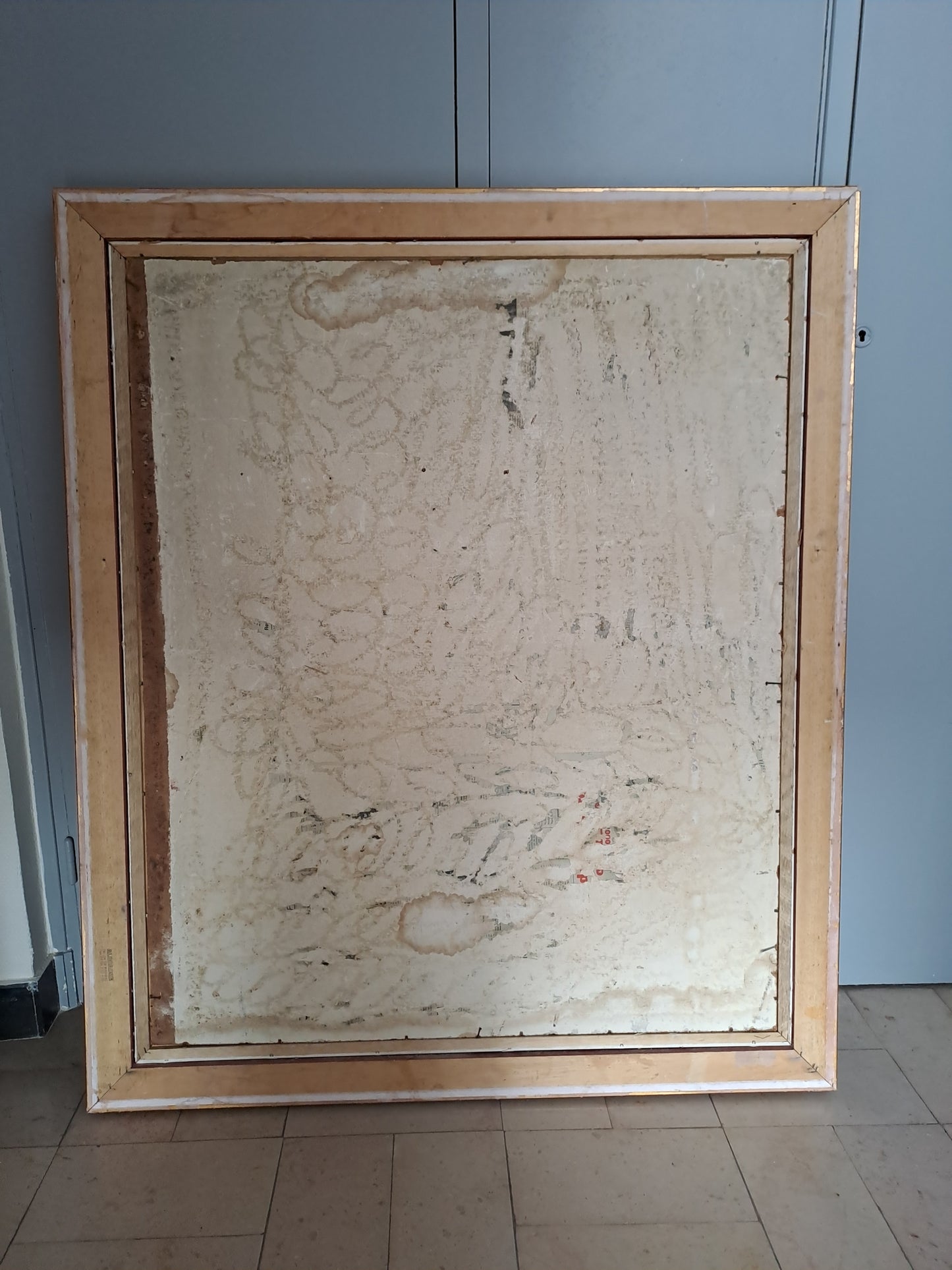 Tableau Saint-Martin et le mendiant d'après Van Dick. Signé. 125cm X 107 cm. Ancien vintage catholique sacré-coeur.