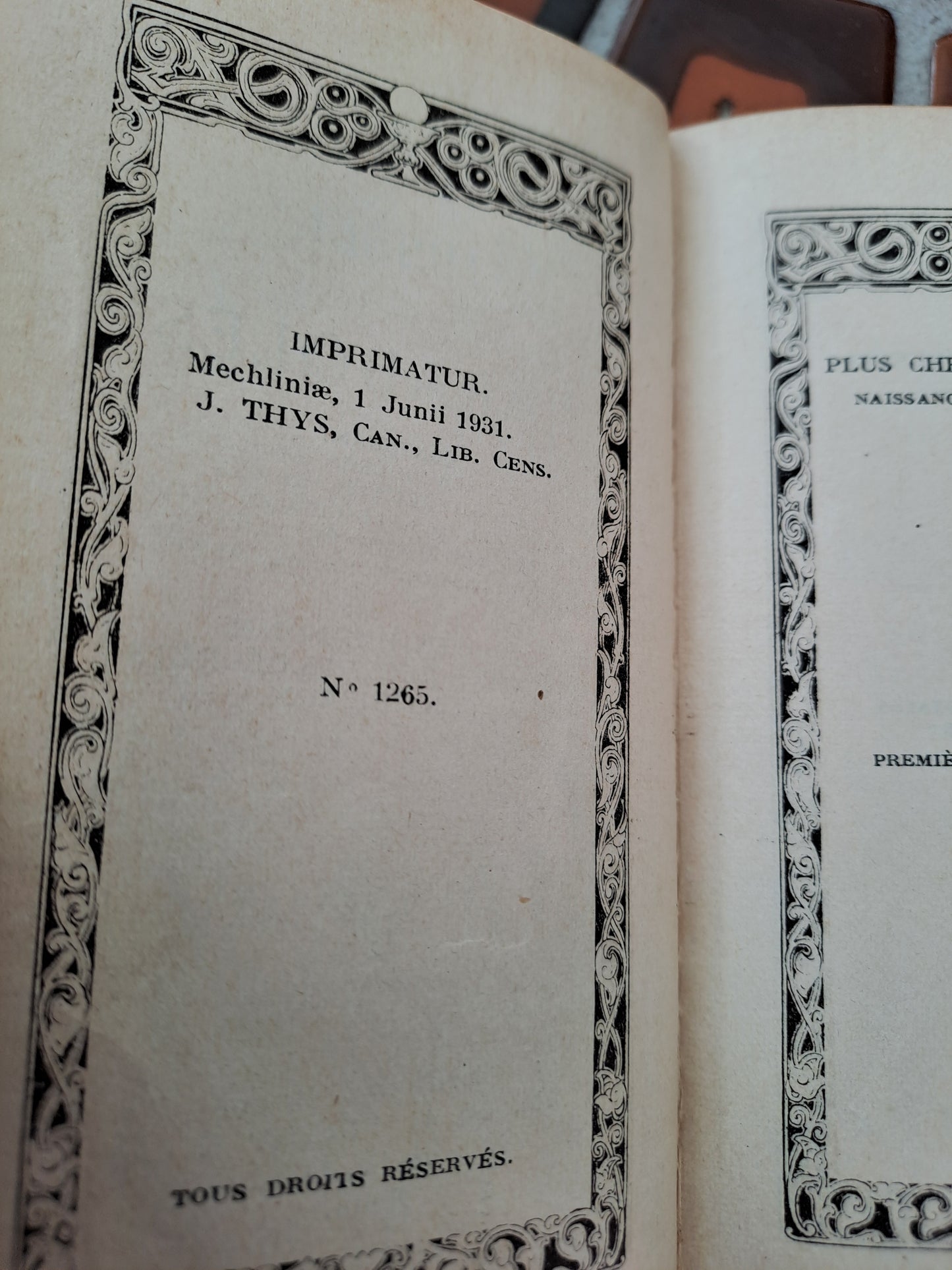 Missel des paraboles. N°1265. Imprimatur. Ancien livre vintage catholique.