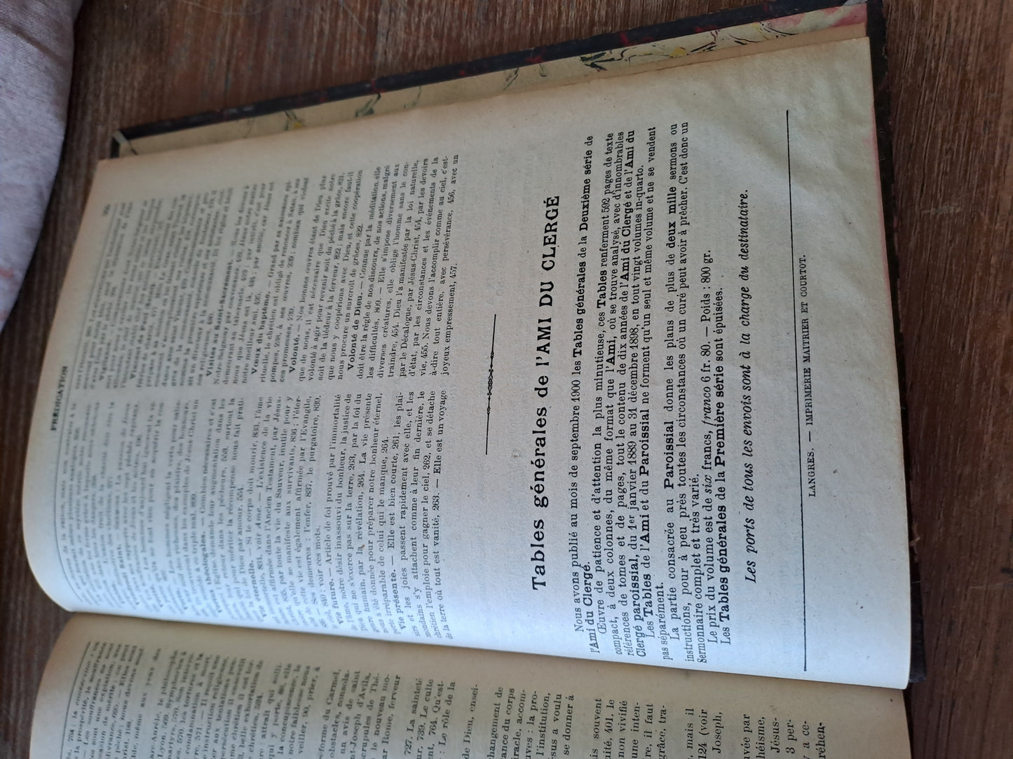 L'ami du clergé paroissial supplément à l'ami du clergé 1907. T19. Ancien livre vintage.