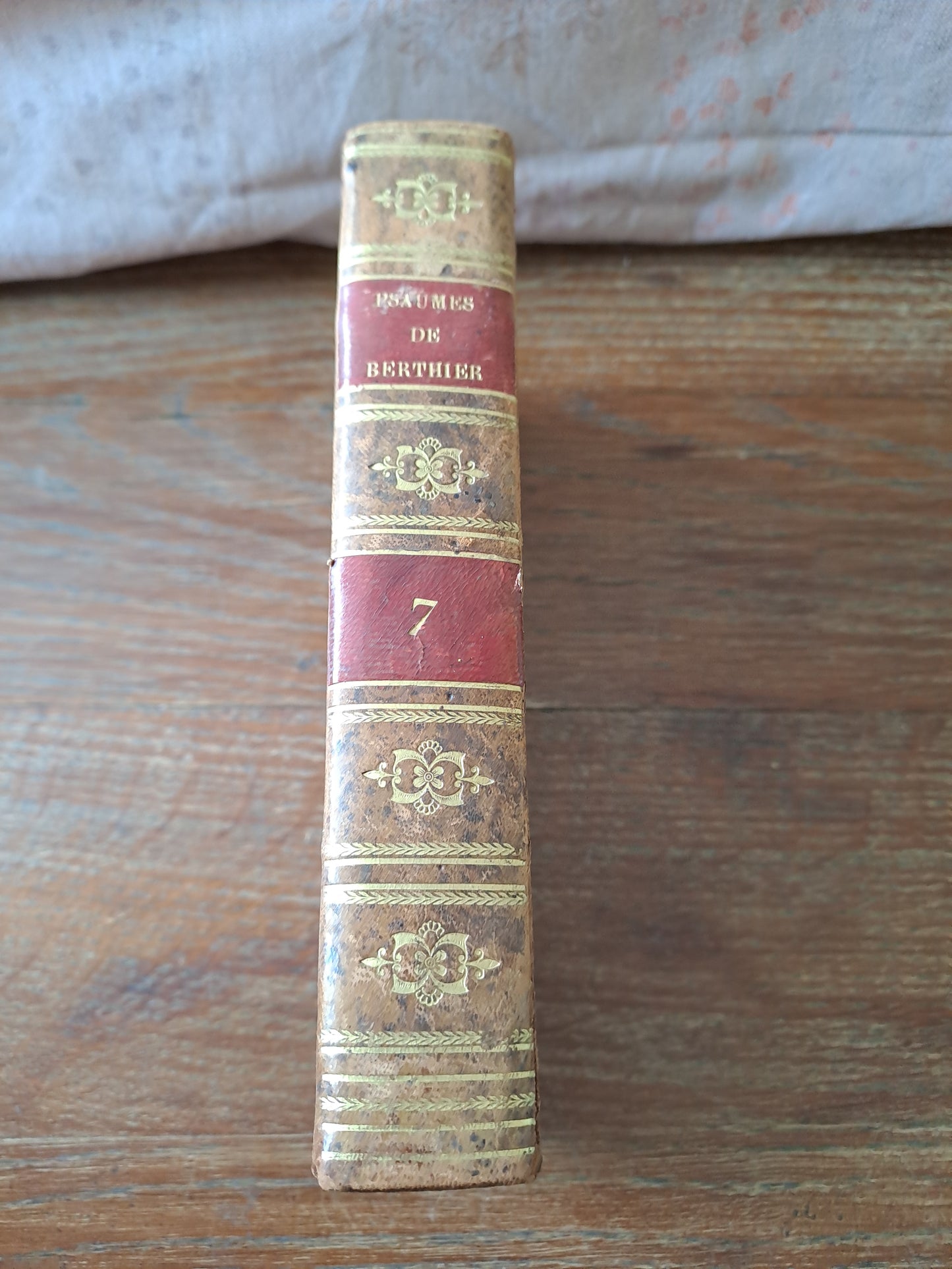 Les psaumes traduits par Berthier. T7. 1807. Ancien livre vintage catholique.