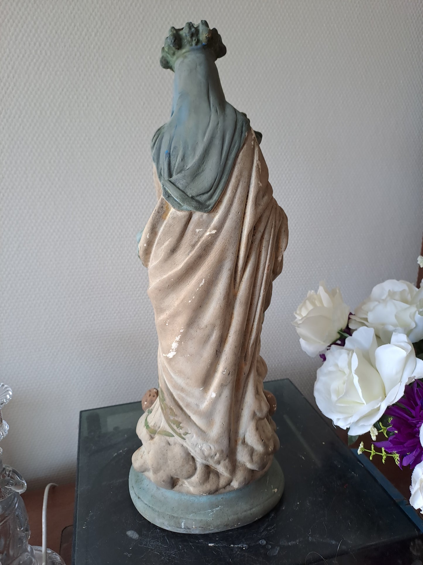 Statue representant Notre-Dame des Victoires. 45 cm. N°3. Ancien Vintage