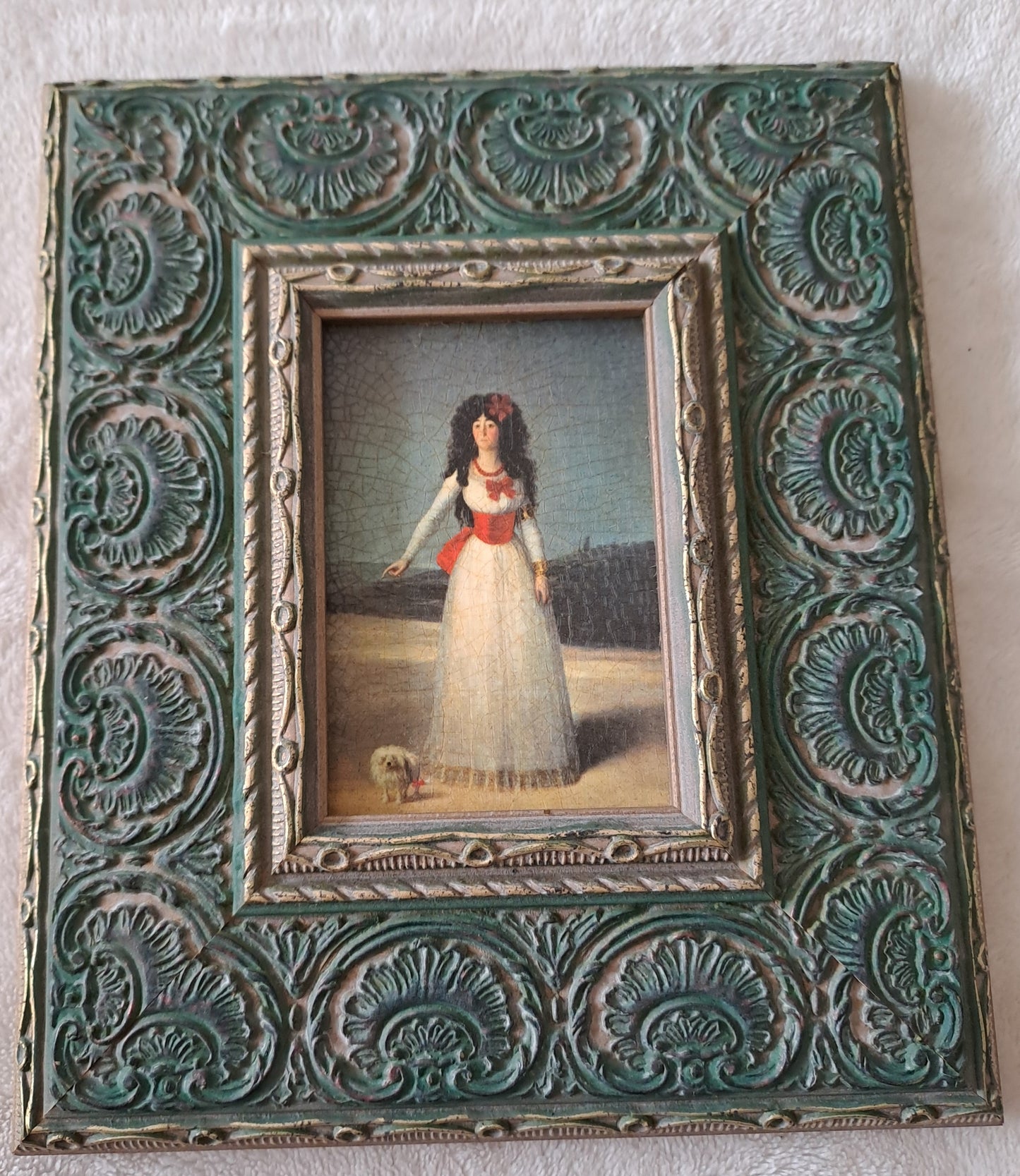 Cadre / tableau. La duchesse d'Albe. Goya : 1746 - 1828.