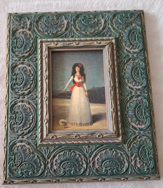 Cadre / tableau. La duchesse d'Albe. Goya : 1746 - 1828.