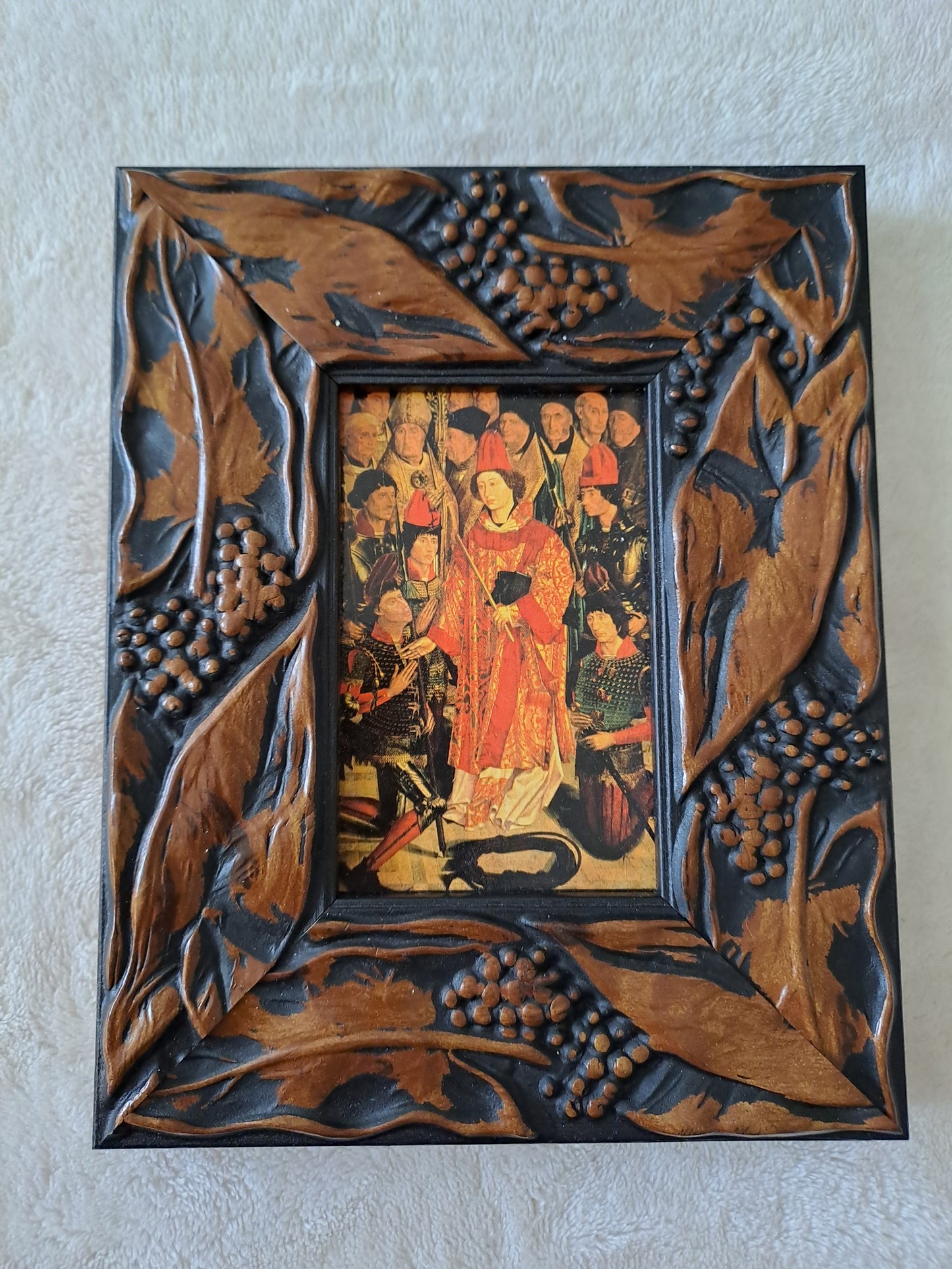 Cadre. Polyptype de São Vincente. Nuno Gonçalvès. Les Grands Maitres De La Peinture.
