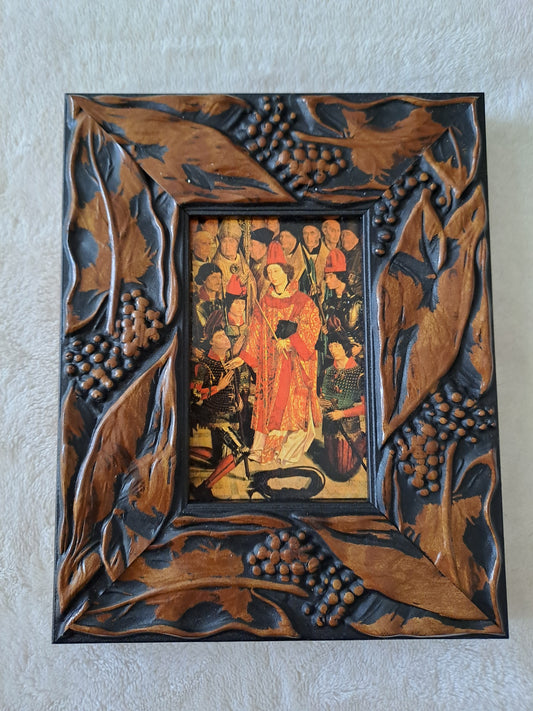 Cadre. Polyptype de São Vincente. Nuno Gonçalvès. Les Grands Maitres De La Peinture.