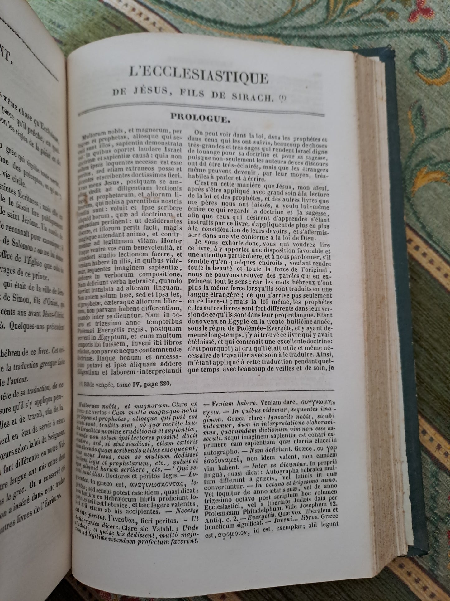 Sainte Bible. T3. R. P De Carrières commentaires de Menochius 1854