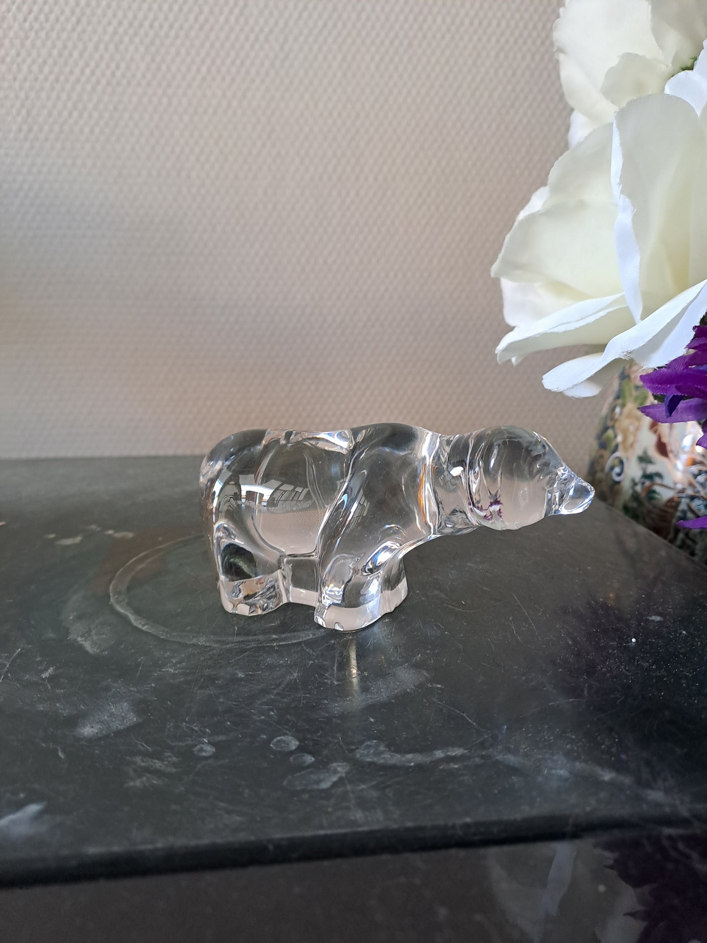 Ours en cristal Villeroy et Boch.