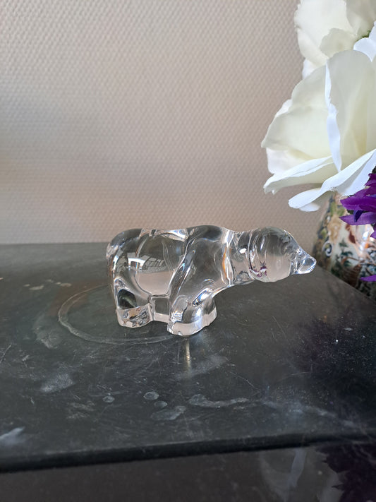 Ours en cristal Villeroy et Boch.