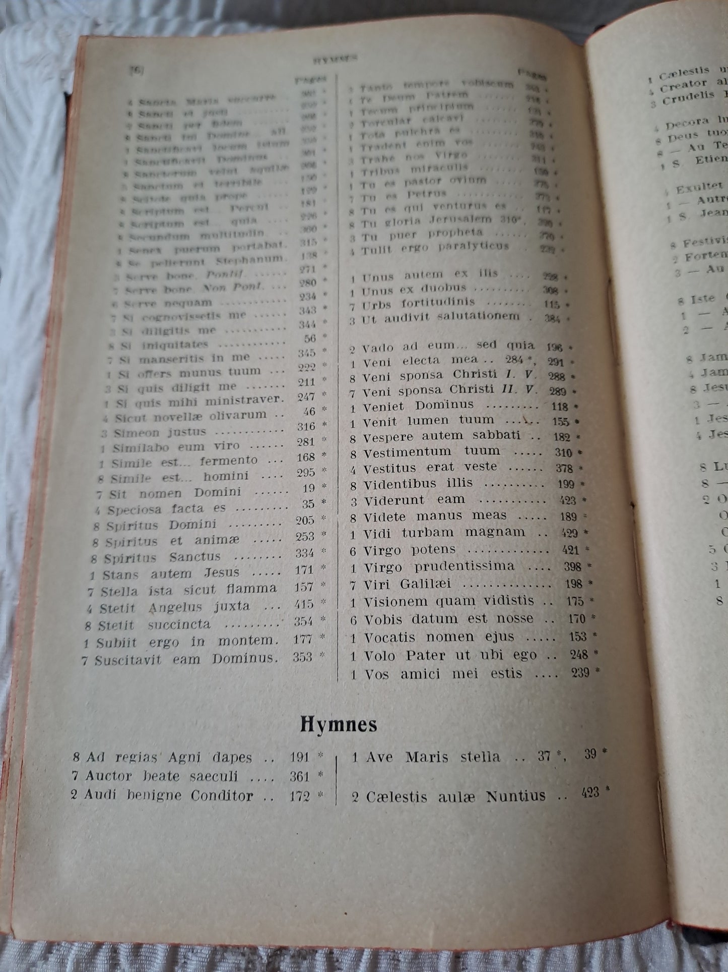 Vespéral Dominical en Notation Gregorienne Et Clef De Sol. 1926.