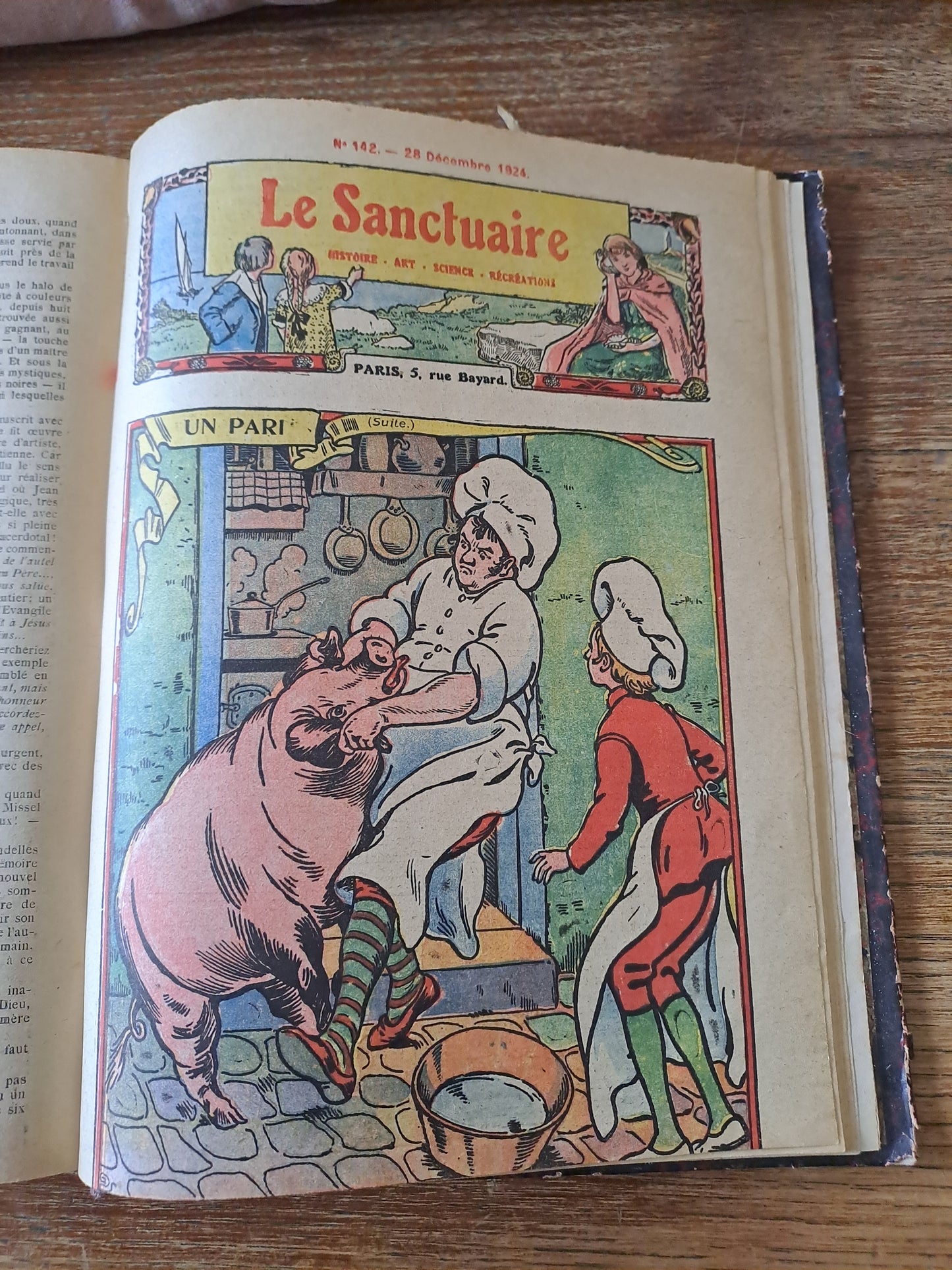 Groupement de revues "le Sanctuaire " juillet 1924 à décembre 1924. Poue enfants de Chœur. Ancien livre vintage.
