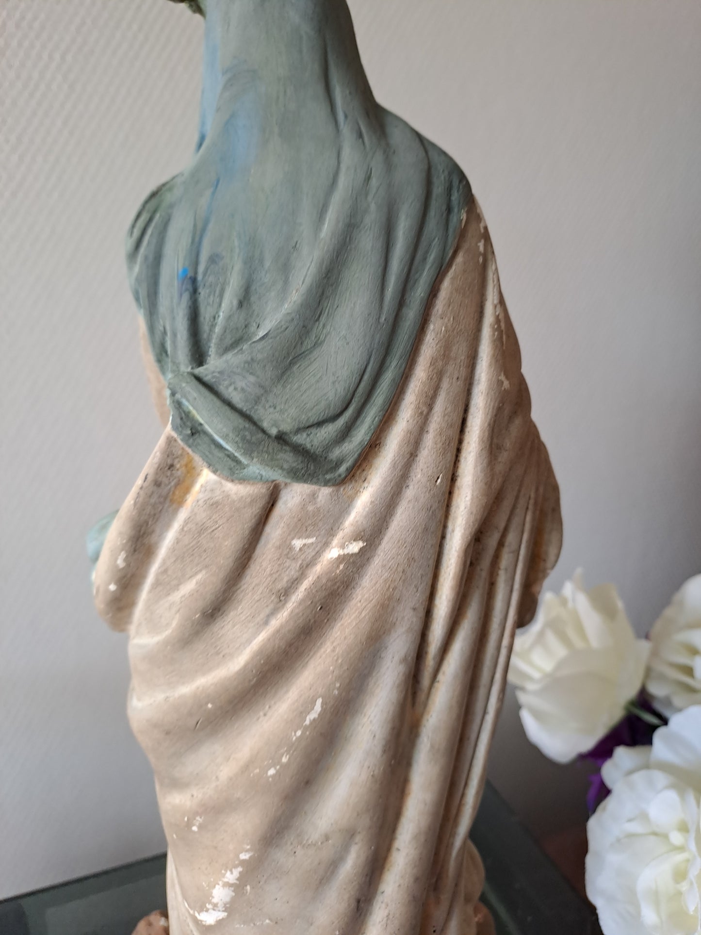 Statue representant Notre-Dame des Victoires. 45 cm. N°3. Ancien Vintage