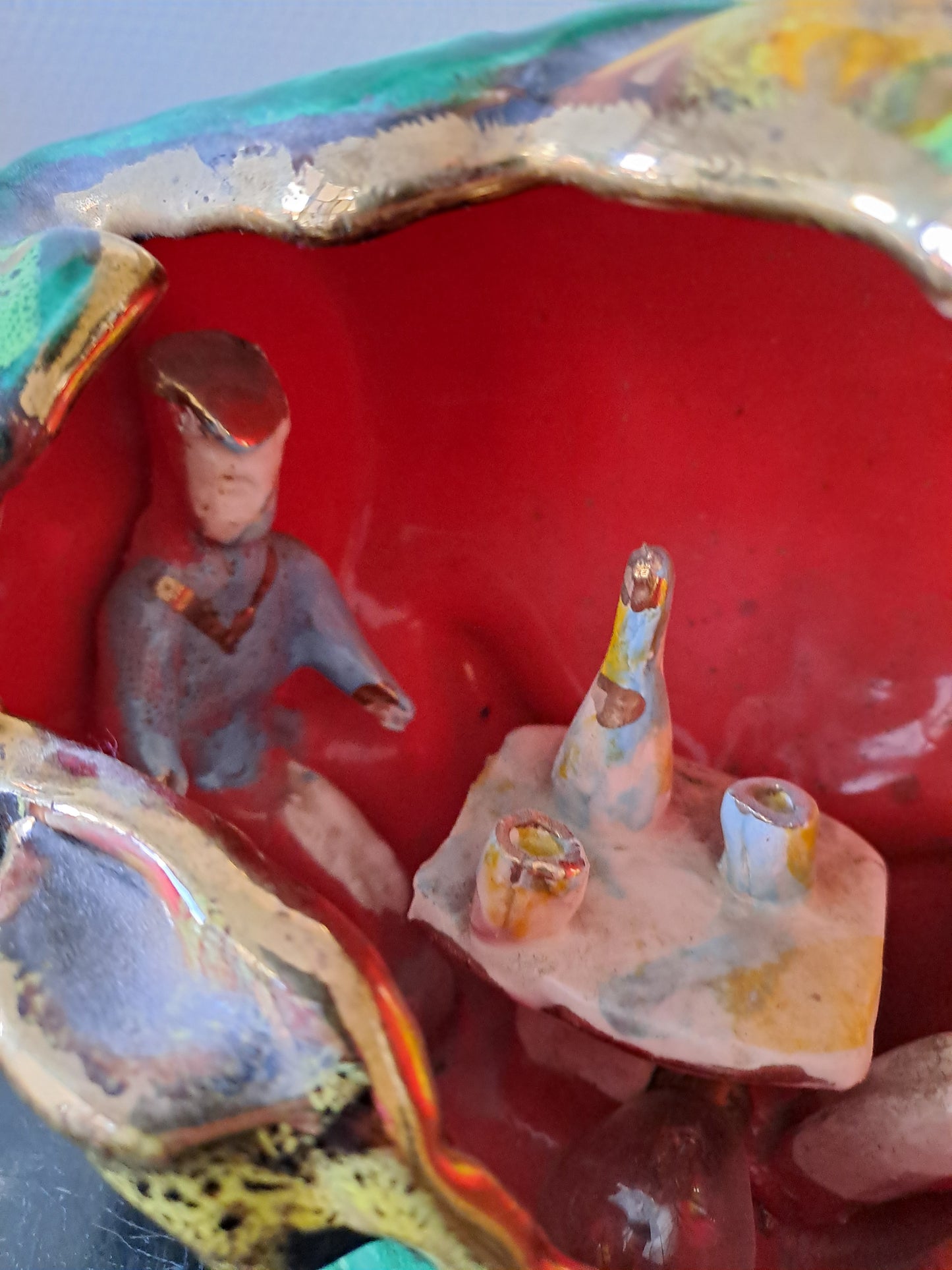 Lampe Vallauris en céramique. 1950 / 60.