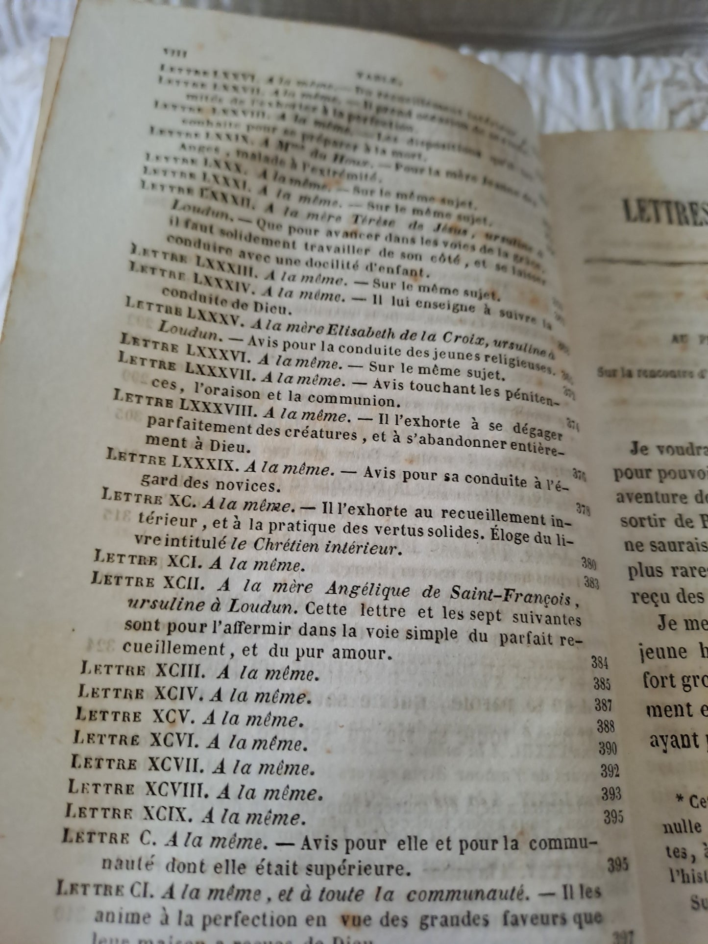 Livre. Lettres spirituelles par le Révérend Père J.  J.  Surin. 1846.