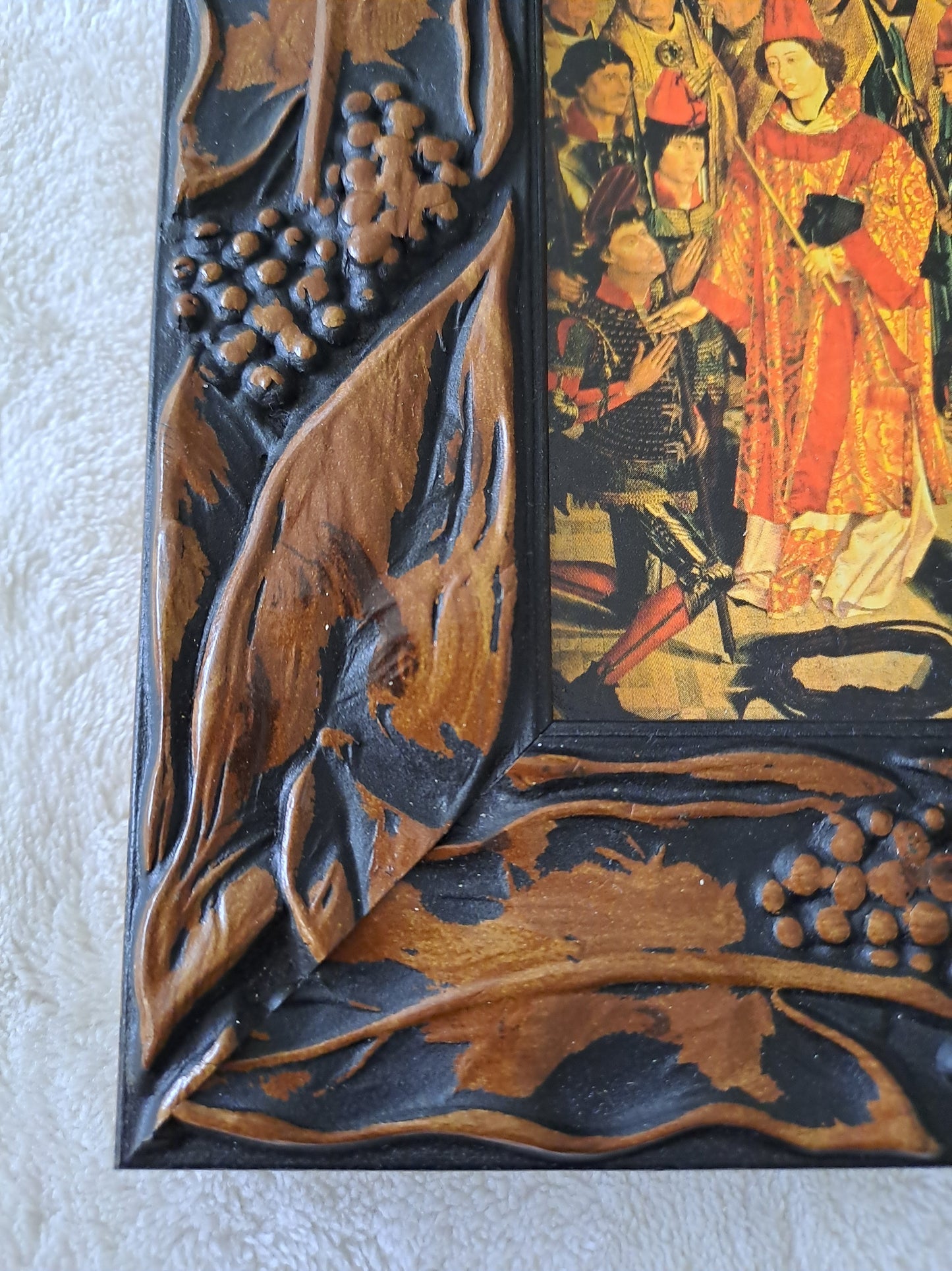 Cadre. Polyptype de São Vincente. Nuno Gonçalvès. Les Grands Maitres De La Peinture.