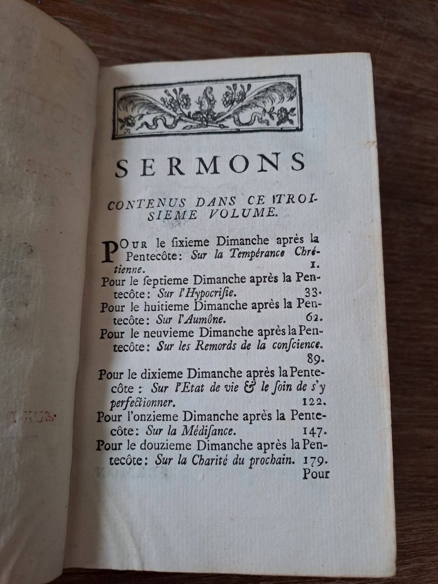 Sermons du Père Bourdaloue. T3. 1750.