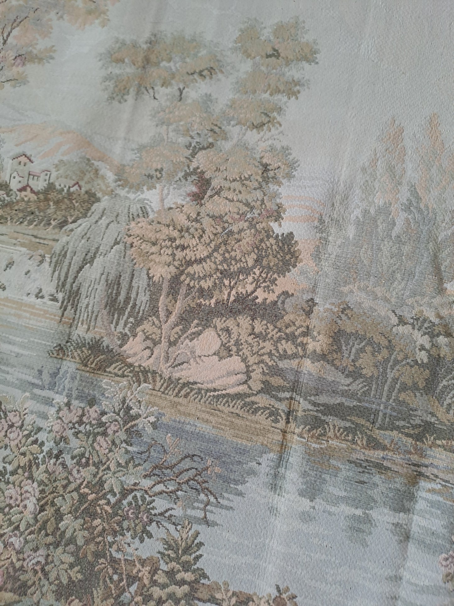 Tapisserie Murale Française. Paysage Romantique.