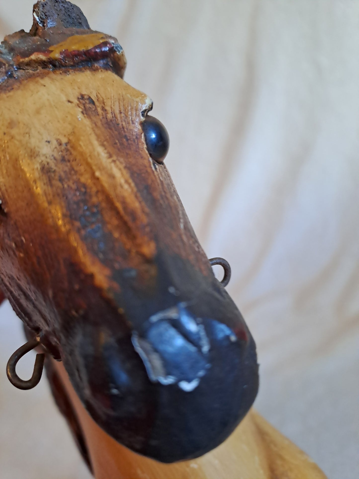 Caleche de course avec son cheval Jouet ancien vintage