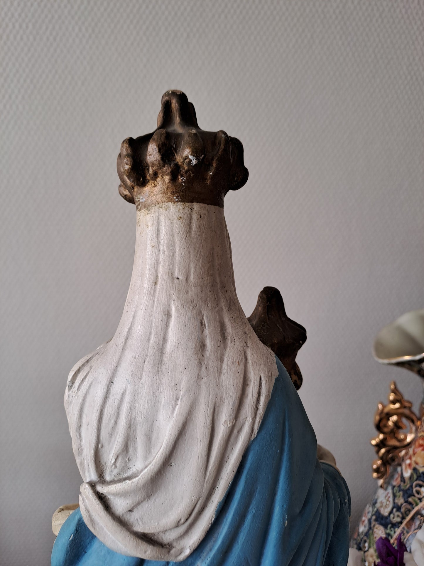 Statue Sainte Vierge Marie Notre-Dame des Victoires. Dites " Vierge au sourire " par Sainte Thérèse De L'enfant Jesus.