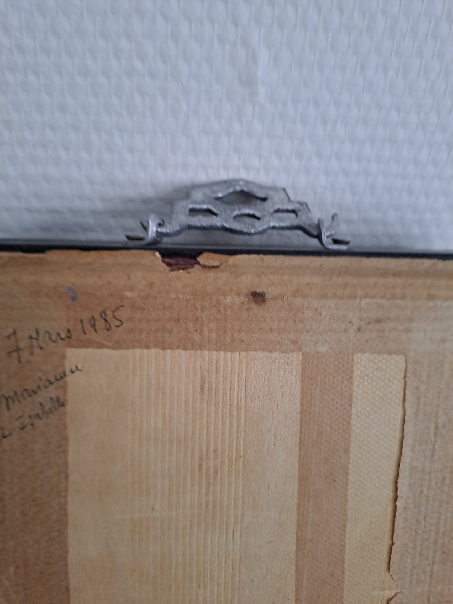 Tableau en Nacre et cadre en bois Laque.