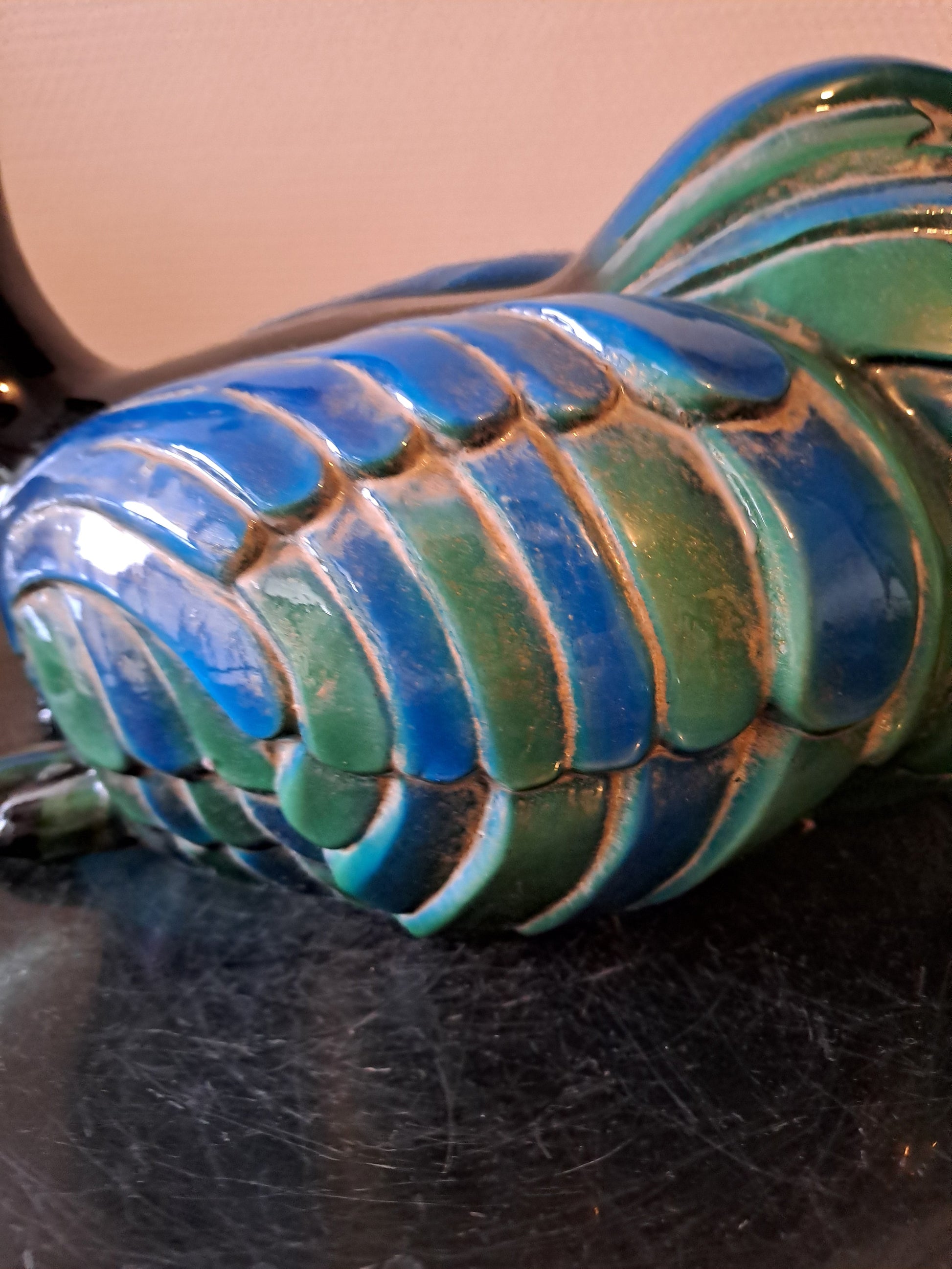 Statue autruche Hollywood Regency. 27.5 Cm X 27 Cm X 16 Cm.