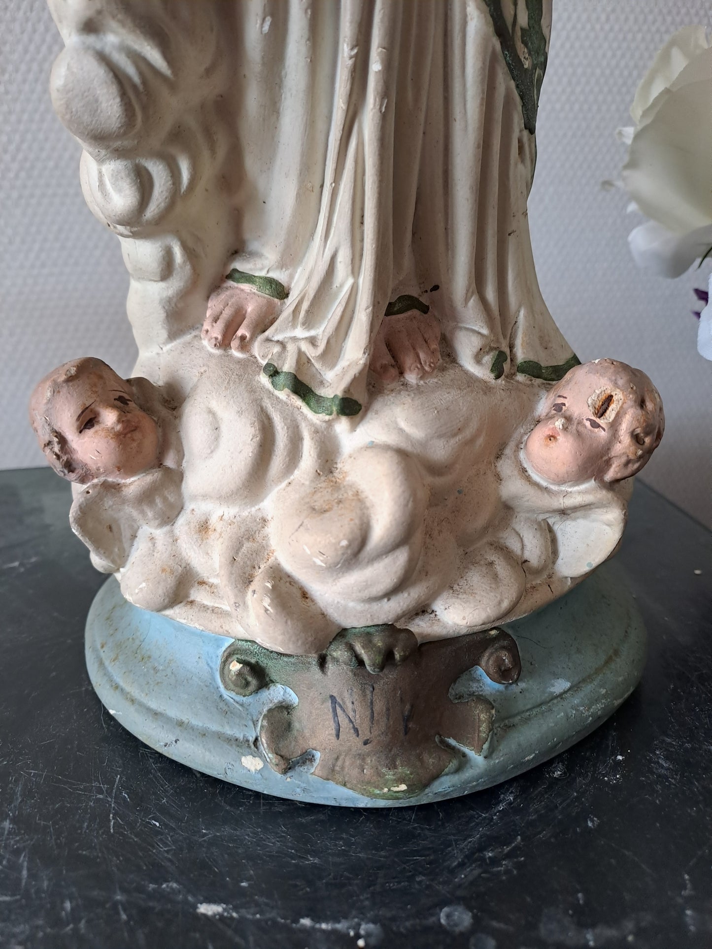 Statue representant Notre-Dame des Victoires. 45 cm. N°3. Ancien Vintage