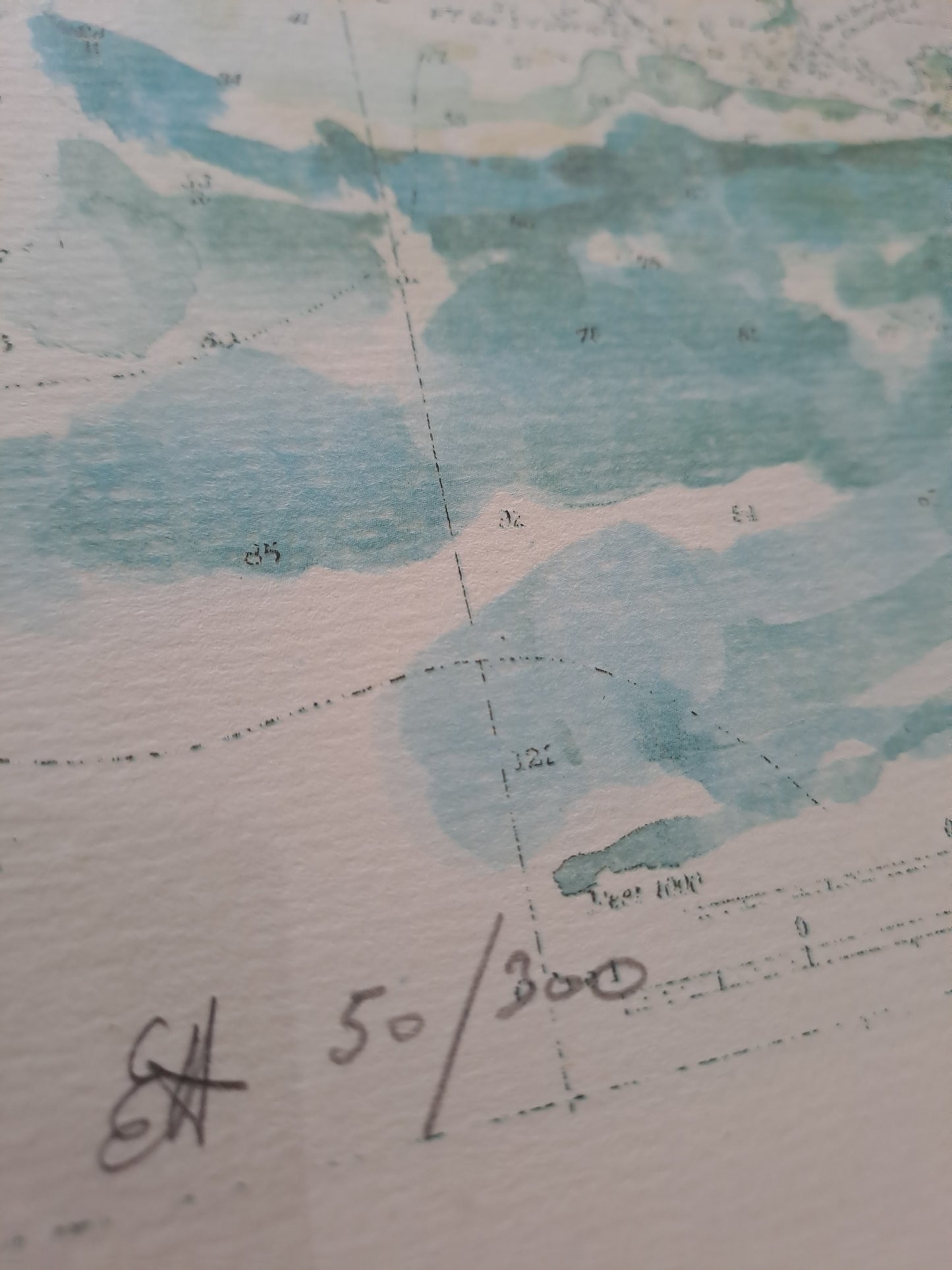 Lithographie. Jean Doat. Numéroté (50/300) Et Signé Au Crayon.  Ancien décoration vintage.