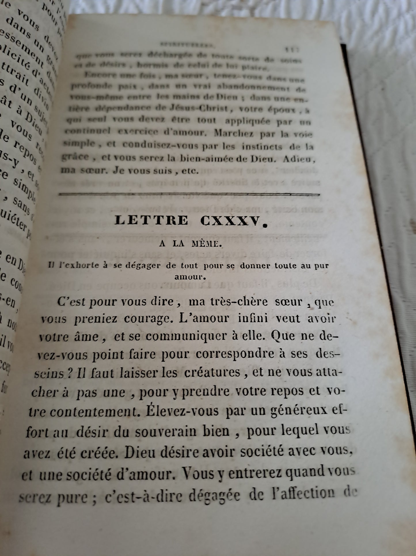 Livre. Lettres spirituelles Tome 2. Par le Révérend Père J.  J. Surin. 1843.