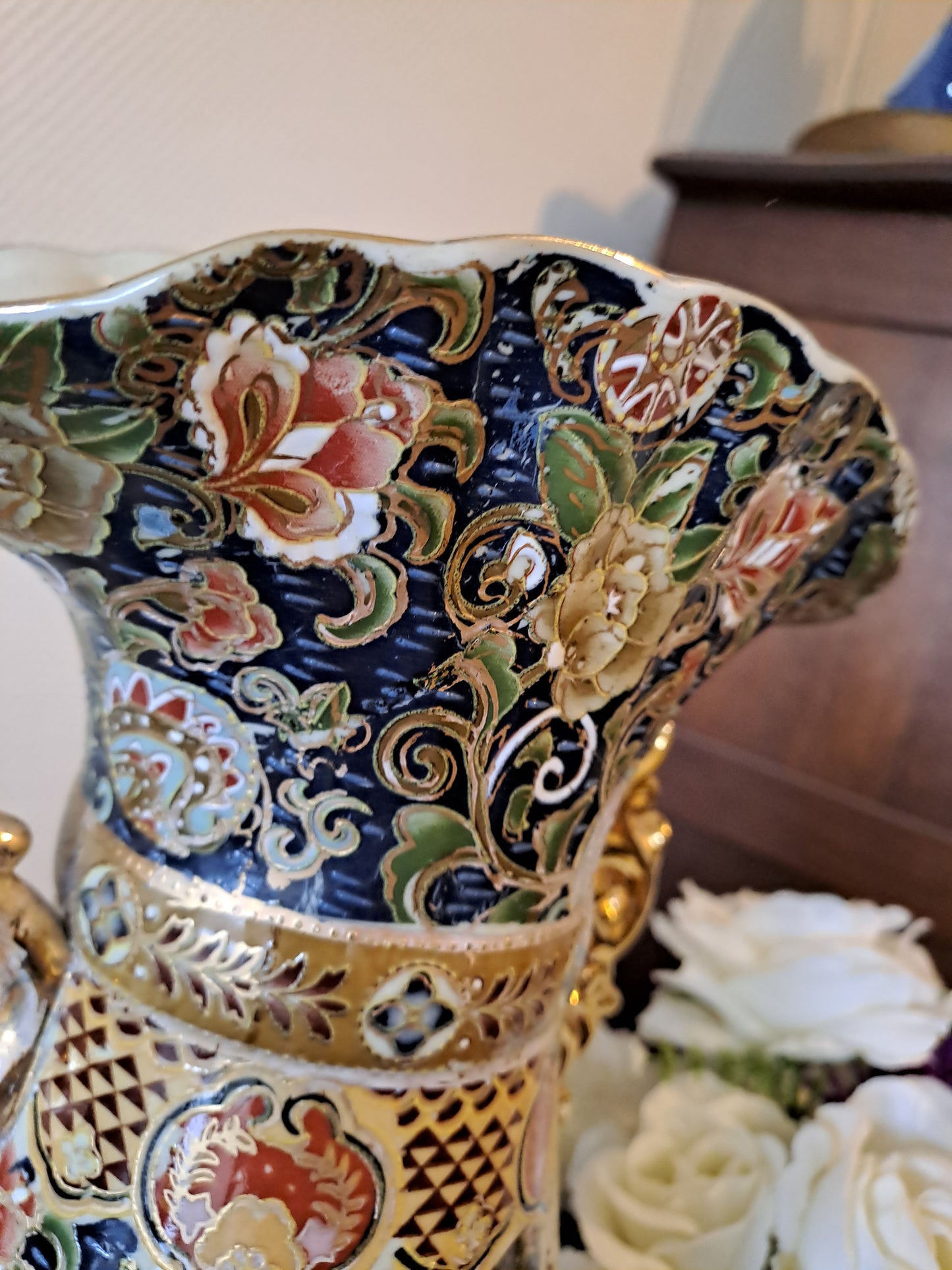 Grand Vase. Satsuma ( dans le goût).