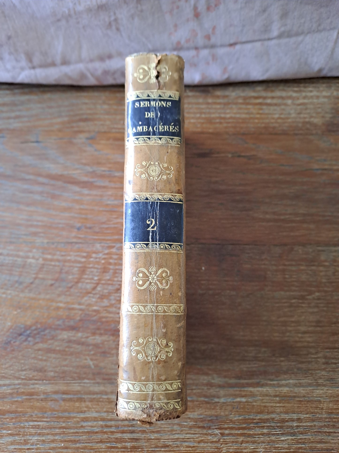 Sermons de l'abbé de Combaceres T2 Prédicateur du Roi 1822 Ancien livre vintage catholique
