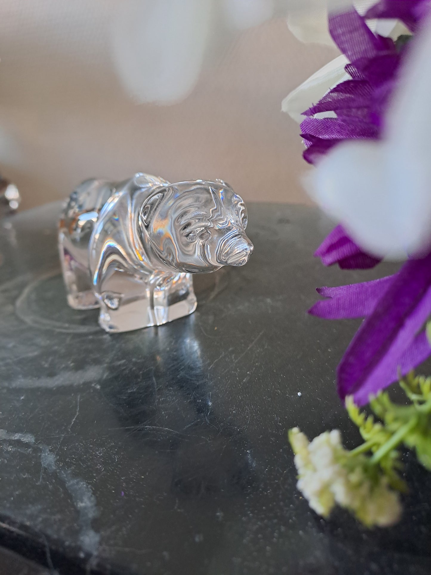 Ours en cristal Villeroy et Boch.