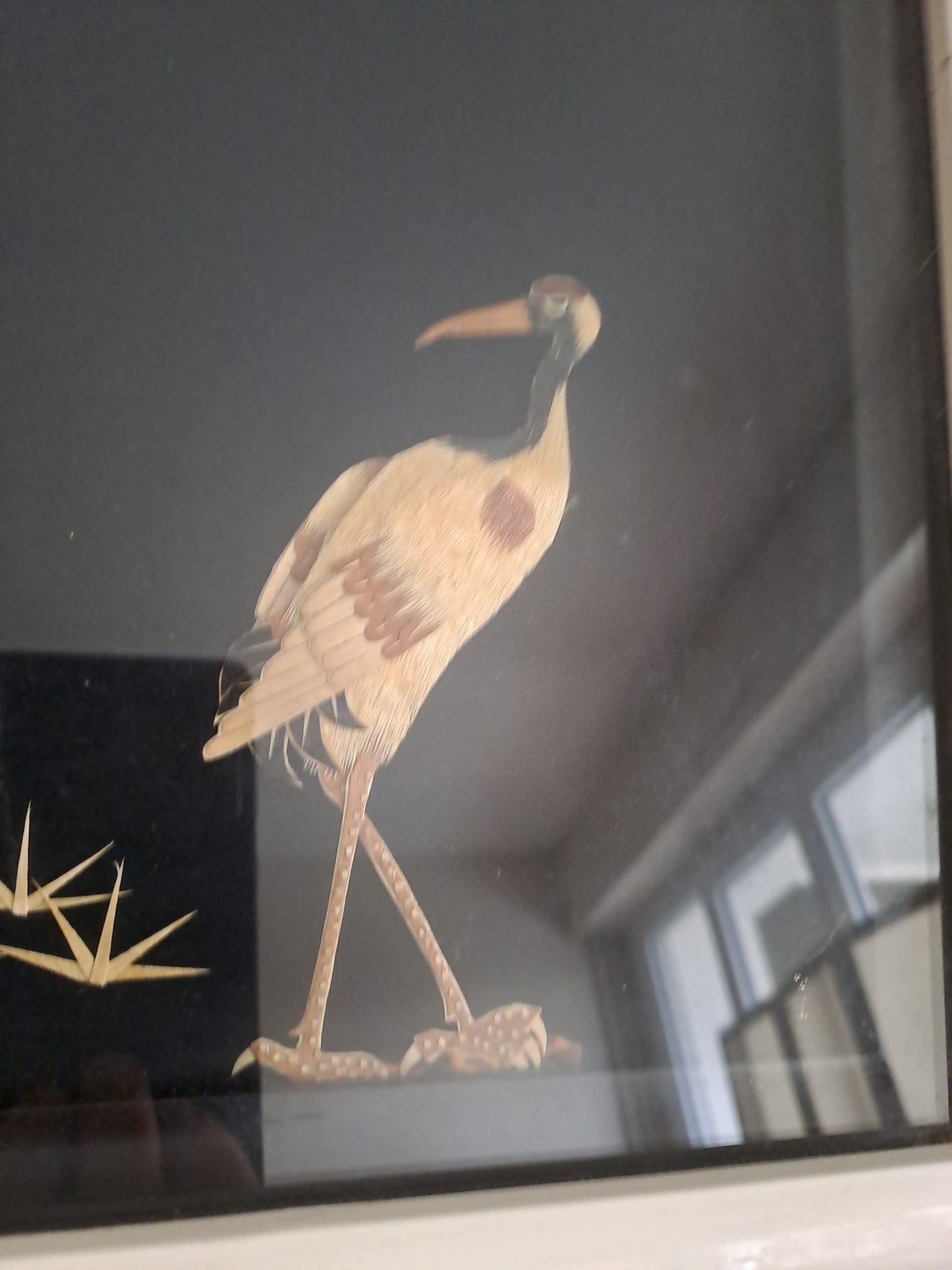 Cadre/ tableau Représentant 3 grues.