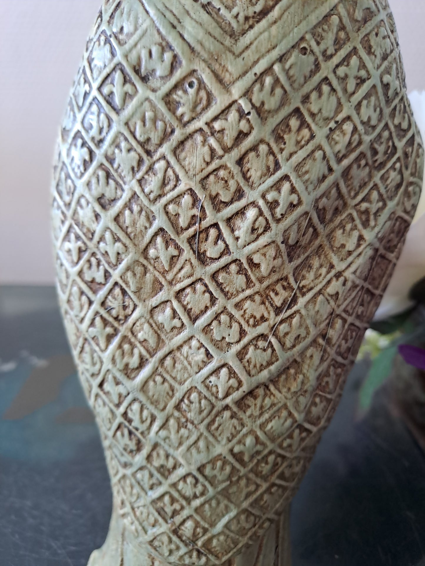 Statue en plâtre. Saint curé d'ars. Saint Jean-Marie Vianney.