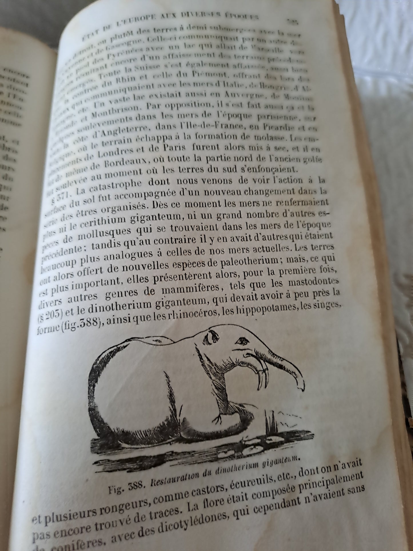 Cours élémentaire d'histoire naturelle  minéralogie et géologie. Par Beudant. 1858. Ancien livre vintage catholique.