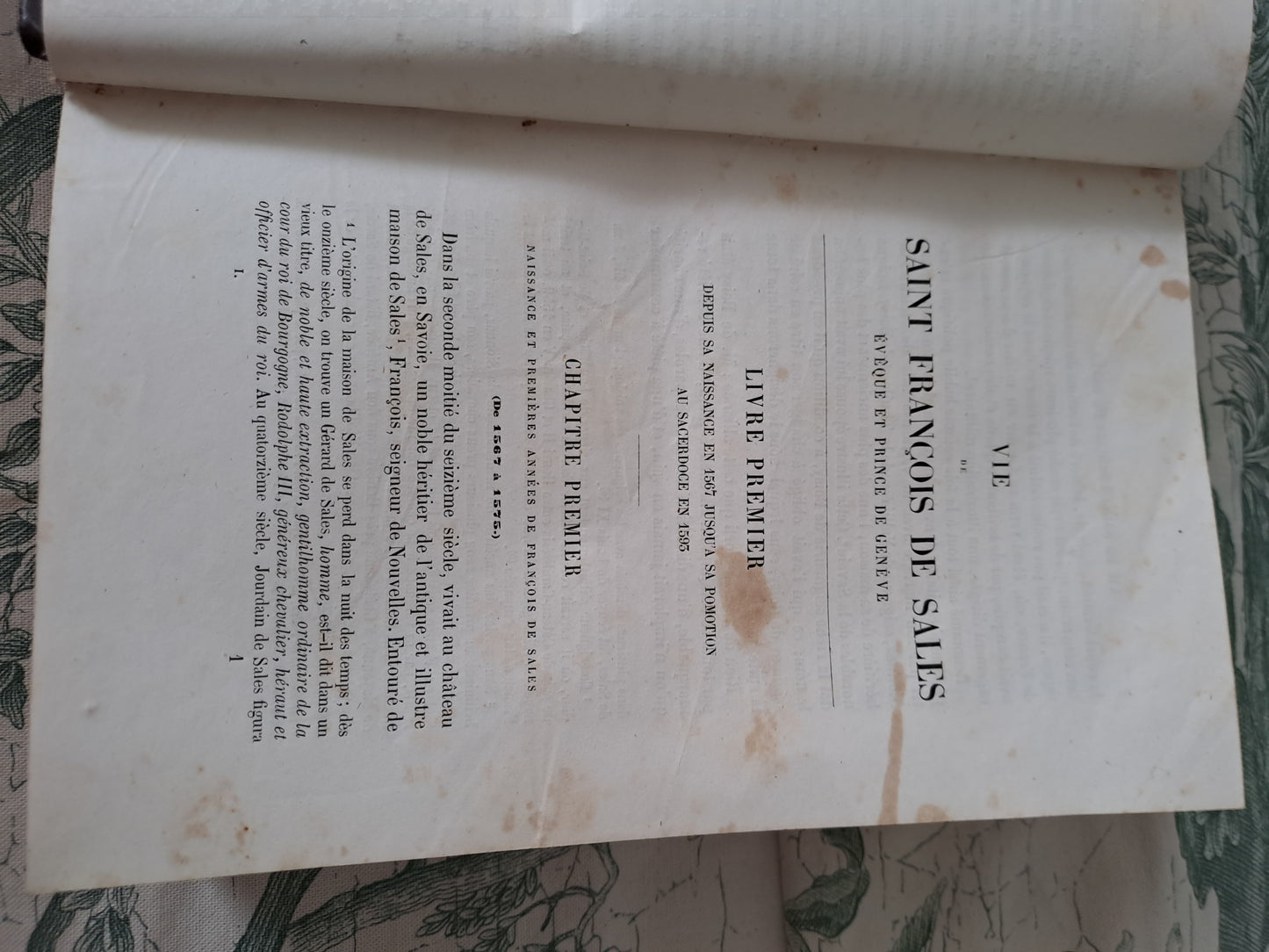 Vie de Saint François de Sales. 1856. Tome 1.
