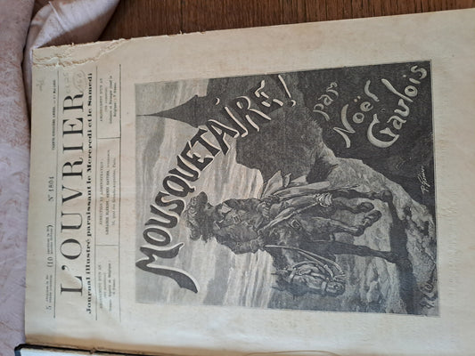 Revues " l'ouvrier " de mai 1895 à avril 1896. Ancien livre vintage.