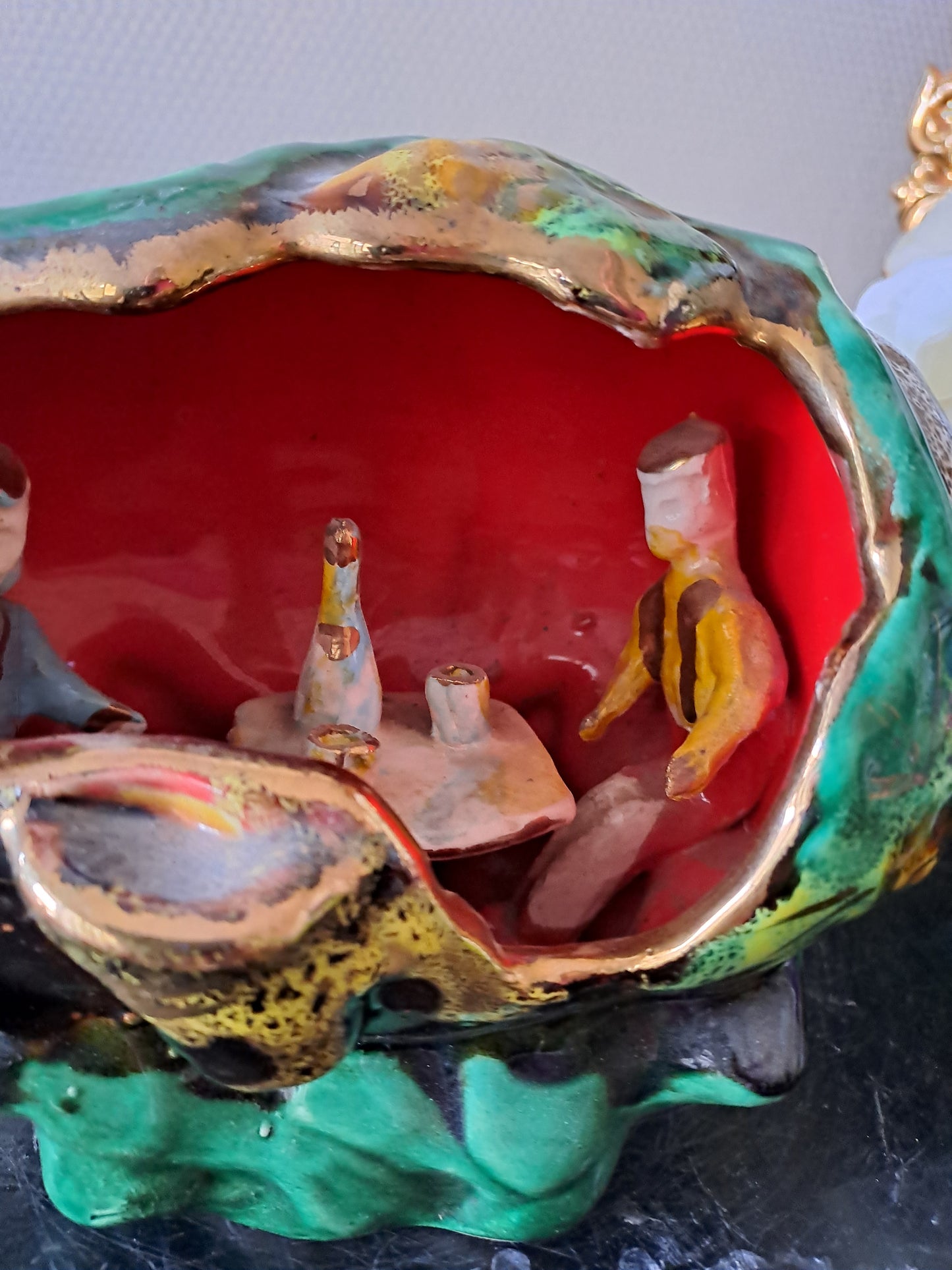 Lampe Vallauris en céramique. 1950 / 60.