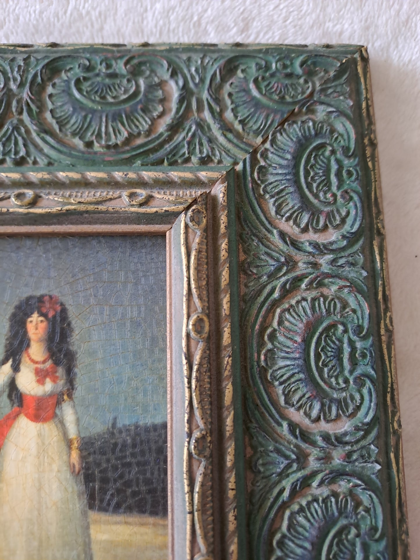 Cadre / tableau. La duchesse d'Albe. Goya : 1746 - 1828.