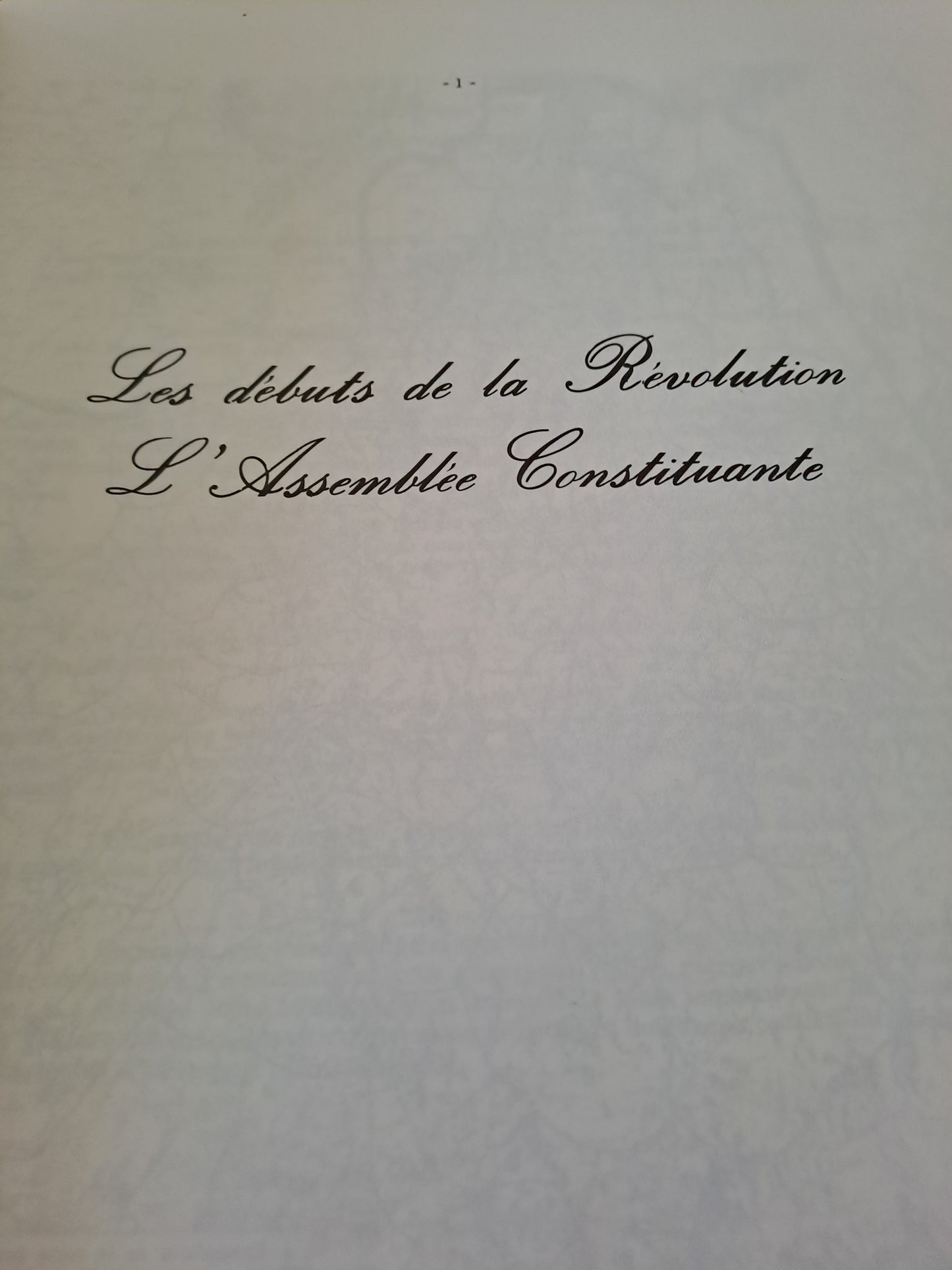Titre. La révolution de 1789 en Côte-d'Or.