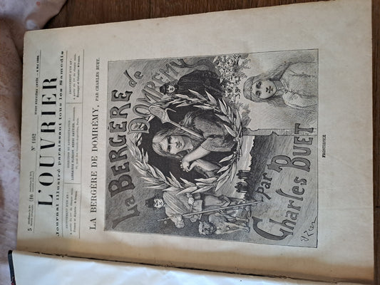 Revues " l'ouvrier" . De mai 1889 à avril 1891. Ancien livre vintage.