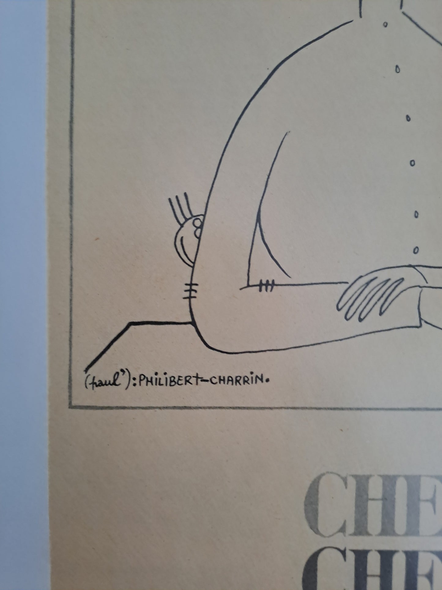 Cadre. Publicité Cher Cherry Rocher. Paul Philibert-Charrin.