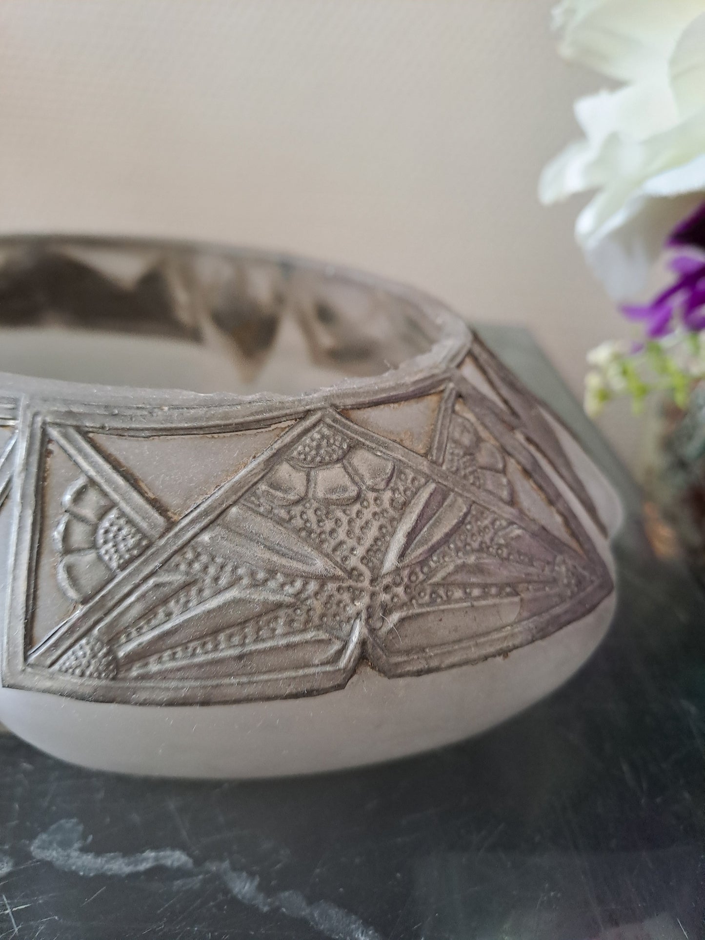 Vase signé R. Ragu. Art Déco.