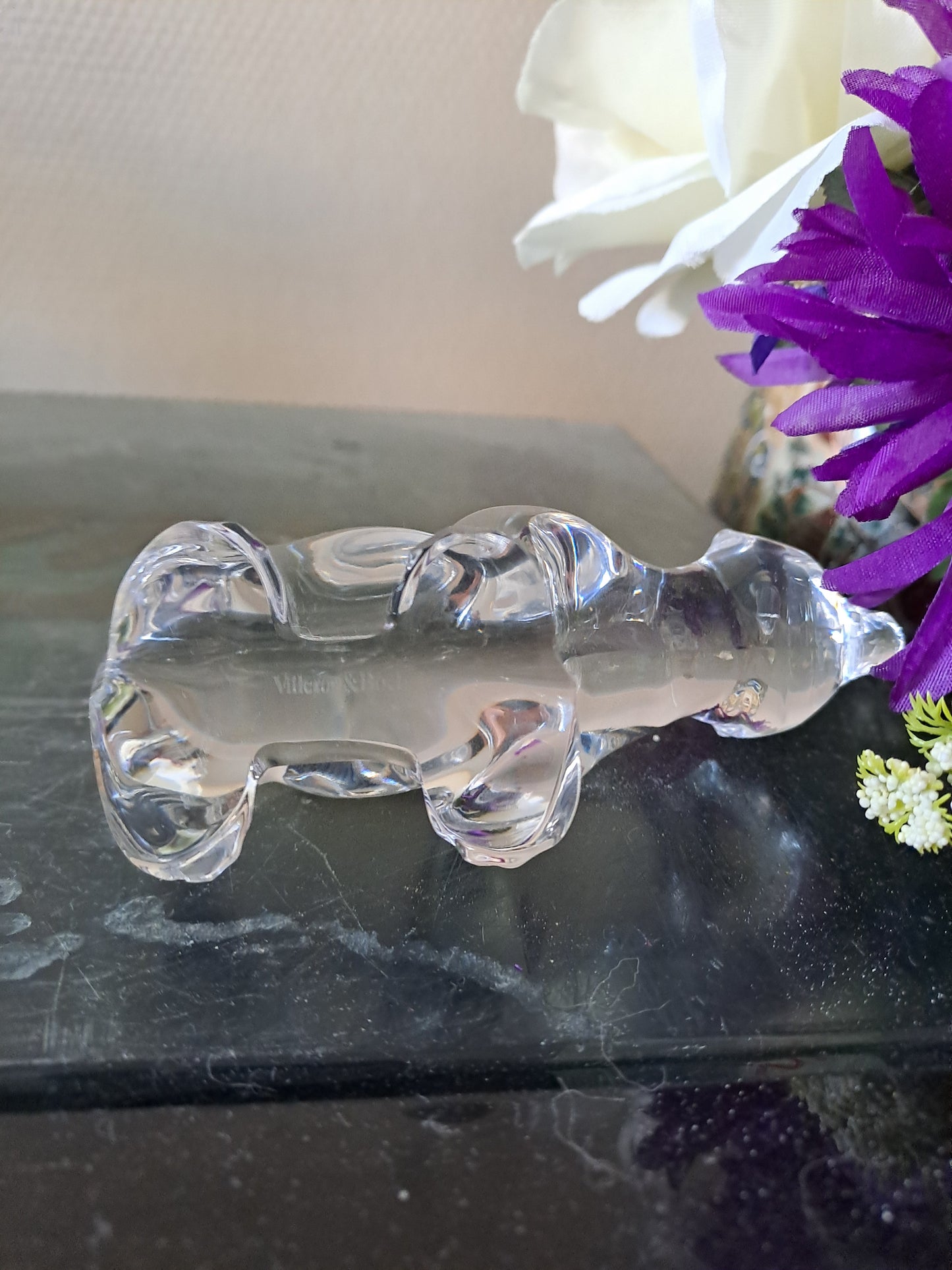 Ours en cristal Villeroy et Boch.