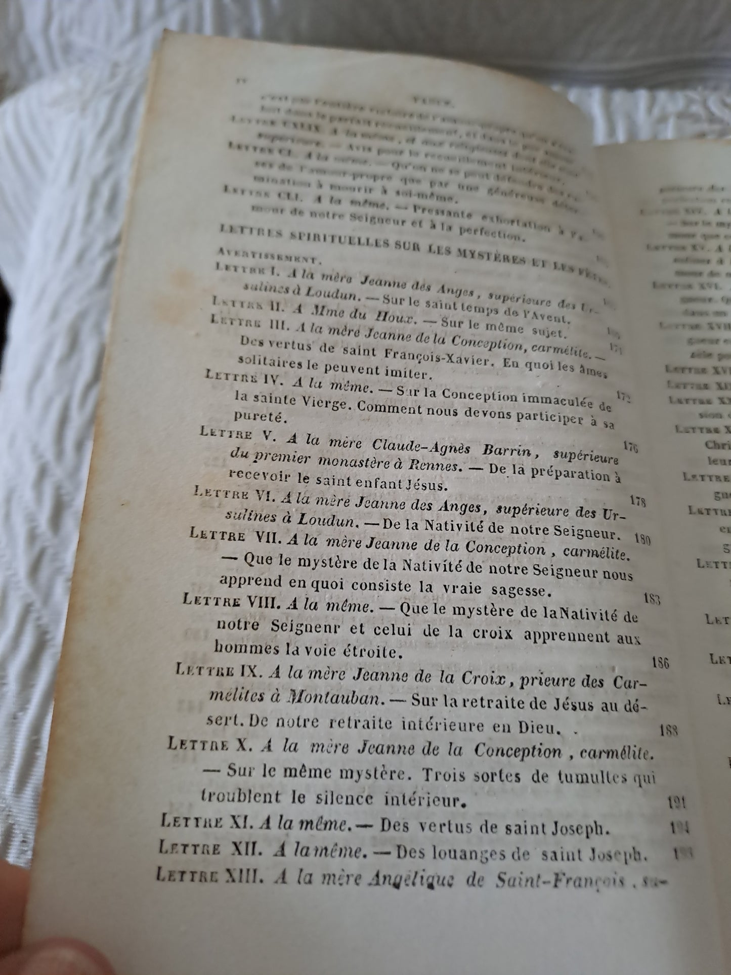 Livre. Lettres spirituelles Tome 2. Par le Révérend Père J.  J. Surin. 1843.