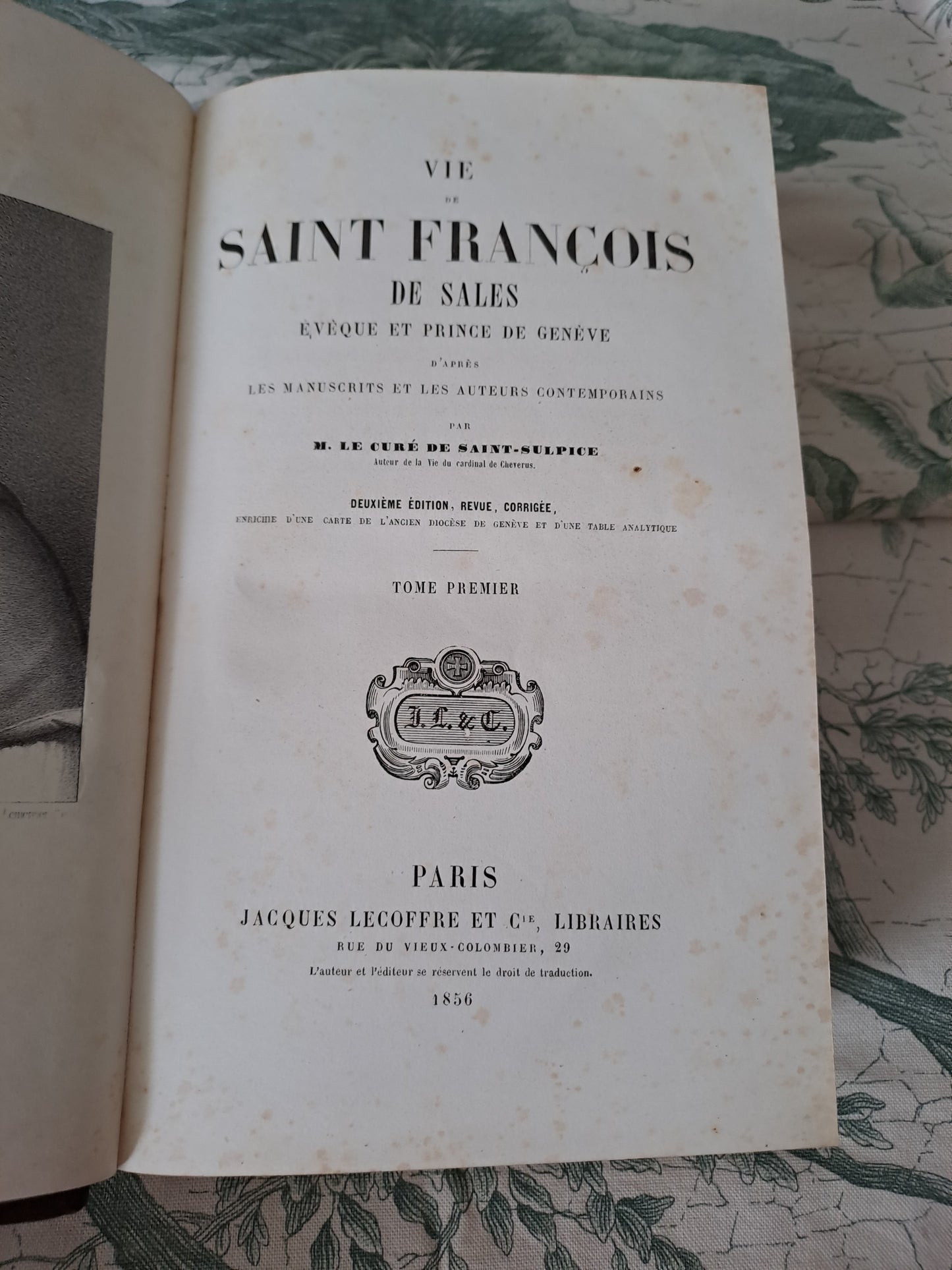 Vie de Saint François de Sales. 1856. Tome 1. 
