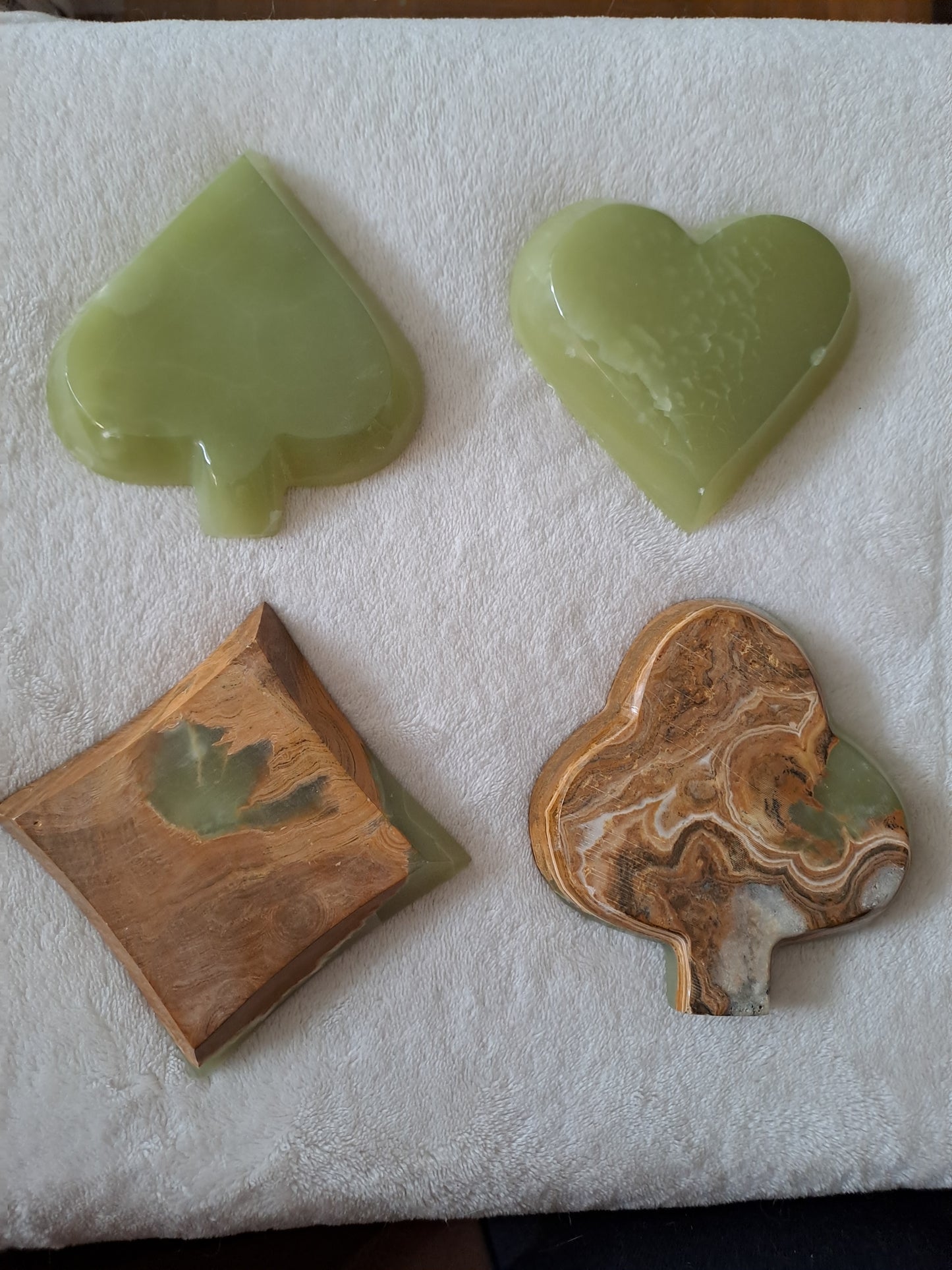 Set Jeux De Cartes. Poker / belotte. Onyx Vert.