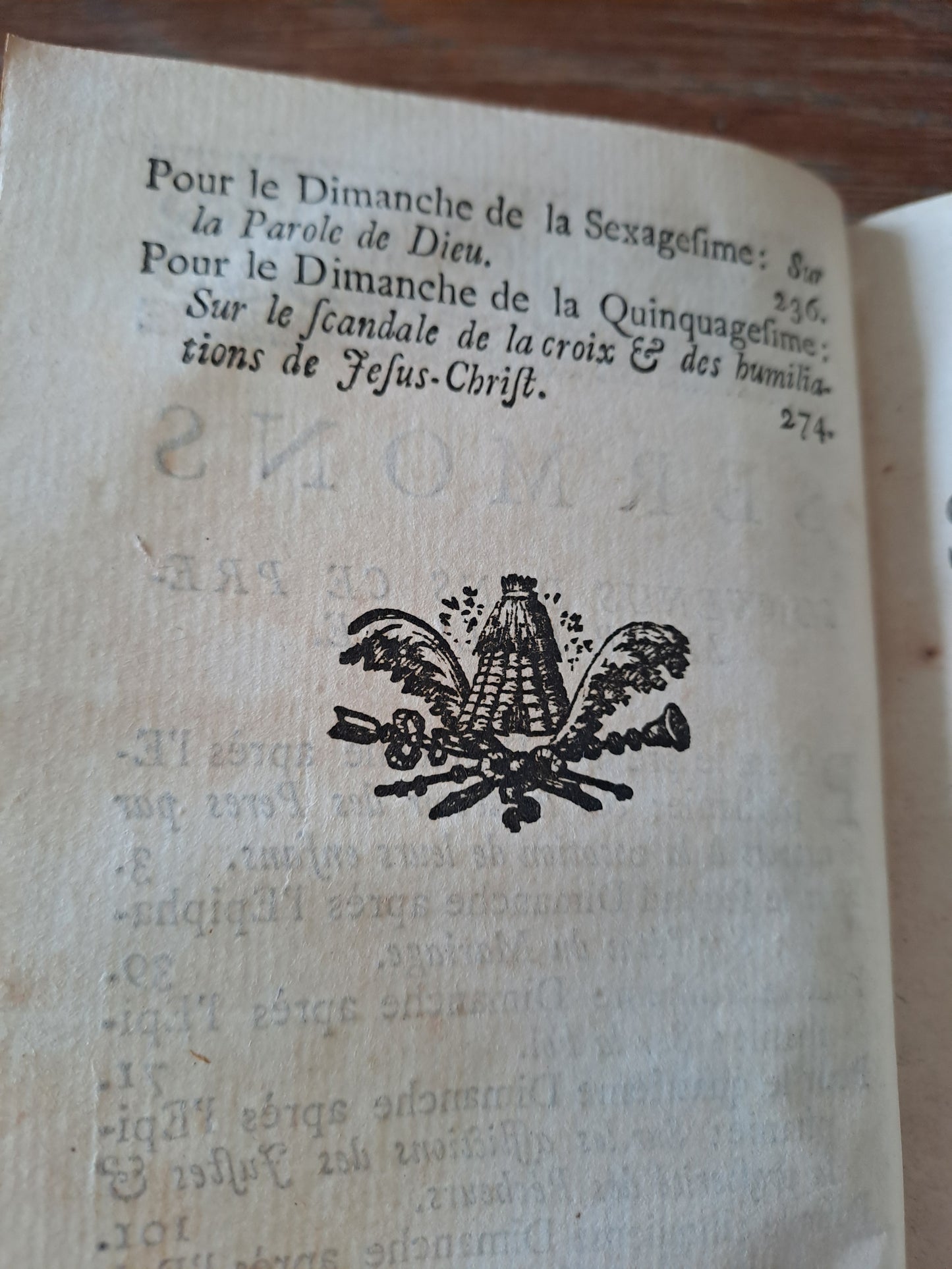 Sermons du Père Bourdaloue. T1. 1750. Ancien livre vintage catholique